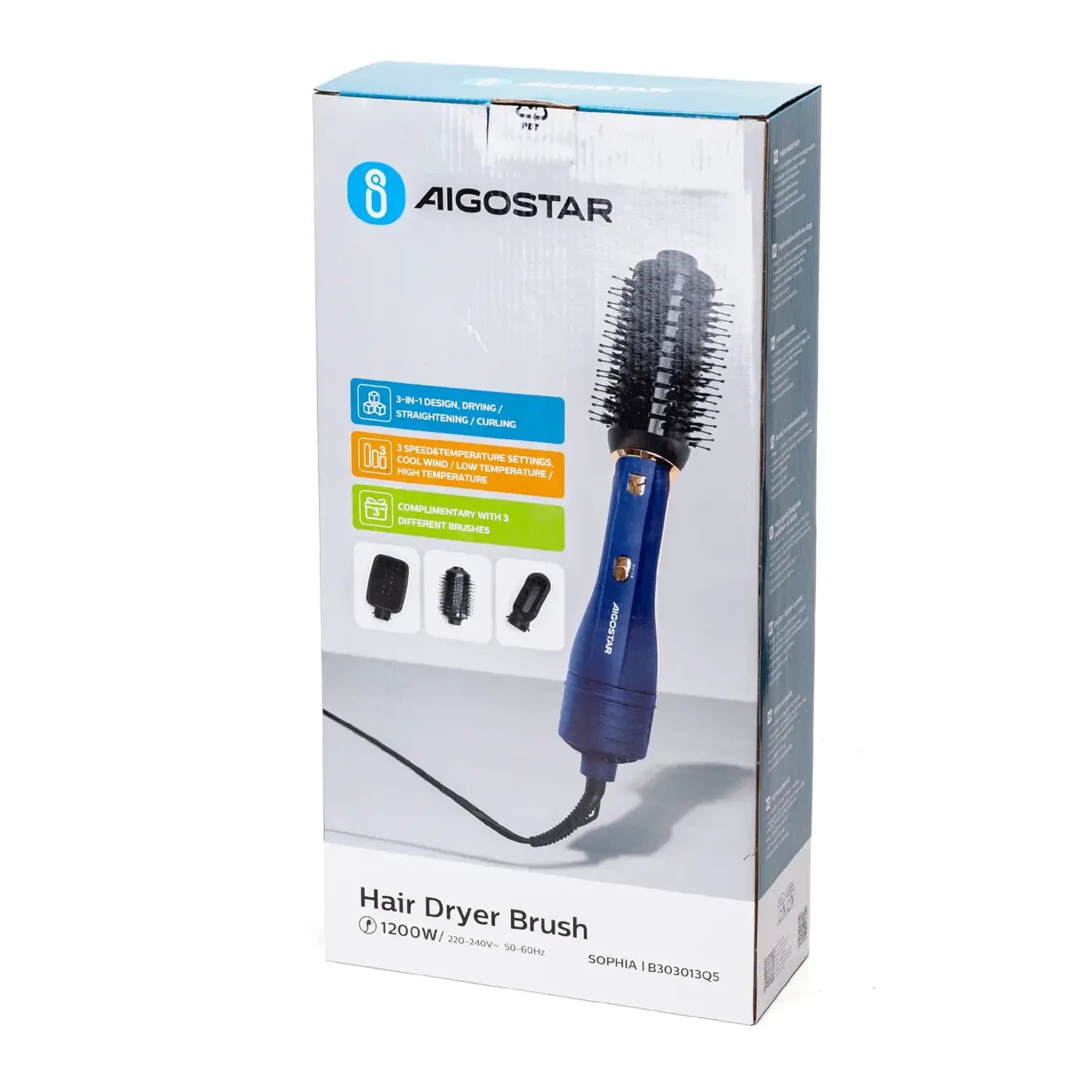 immagine Kit spazzole ad aria calda 1200W