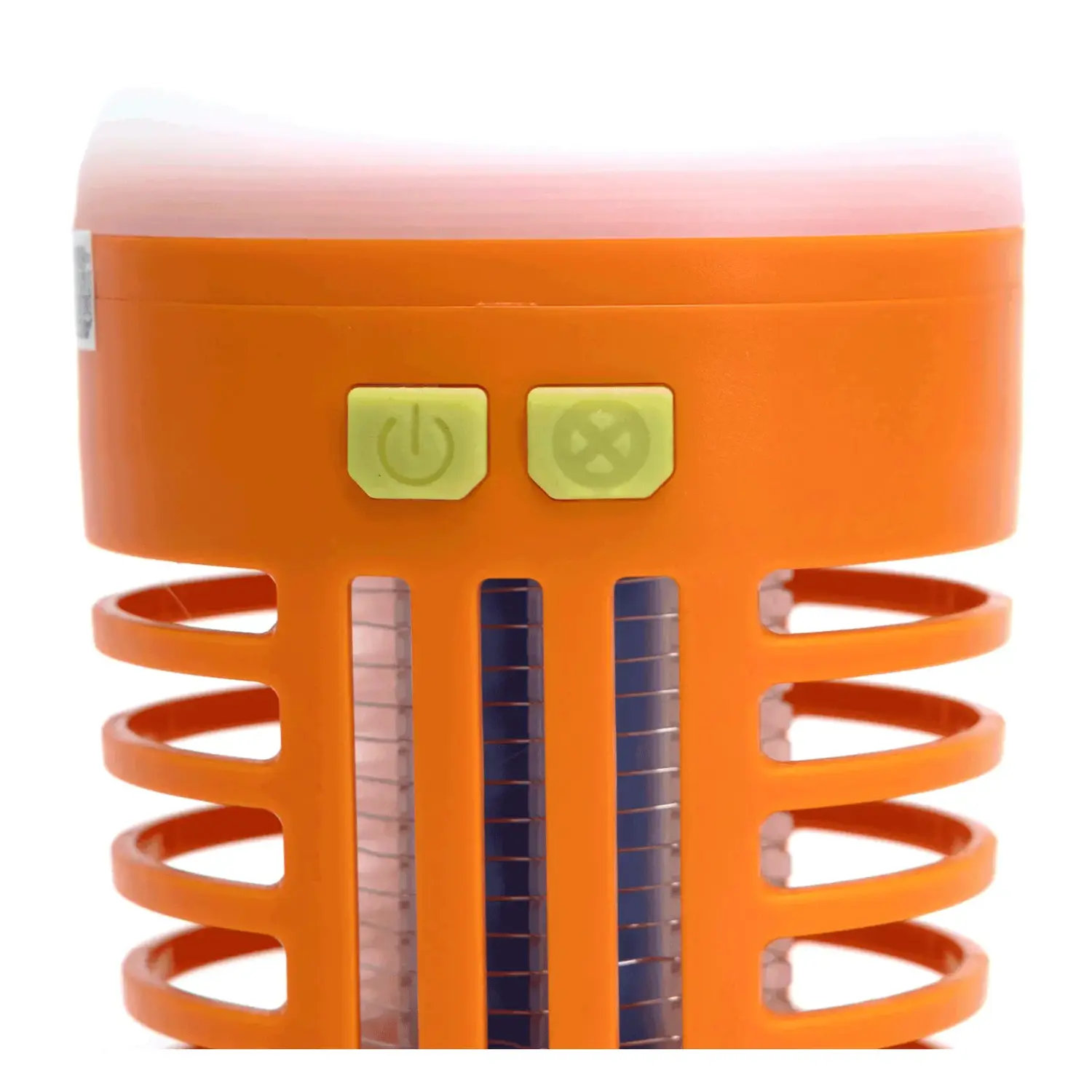 immagine Lampada da campeggio antizanzare 200 lm luce viola + luce bianca ricarica USB arancione