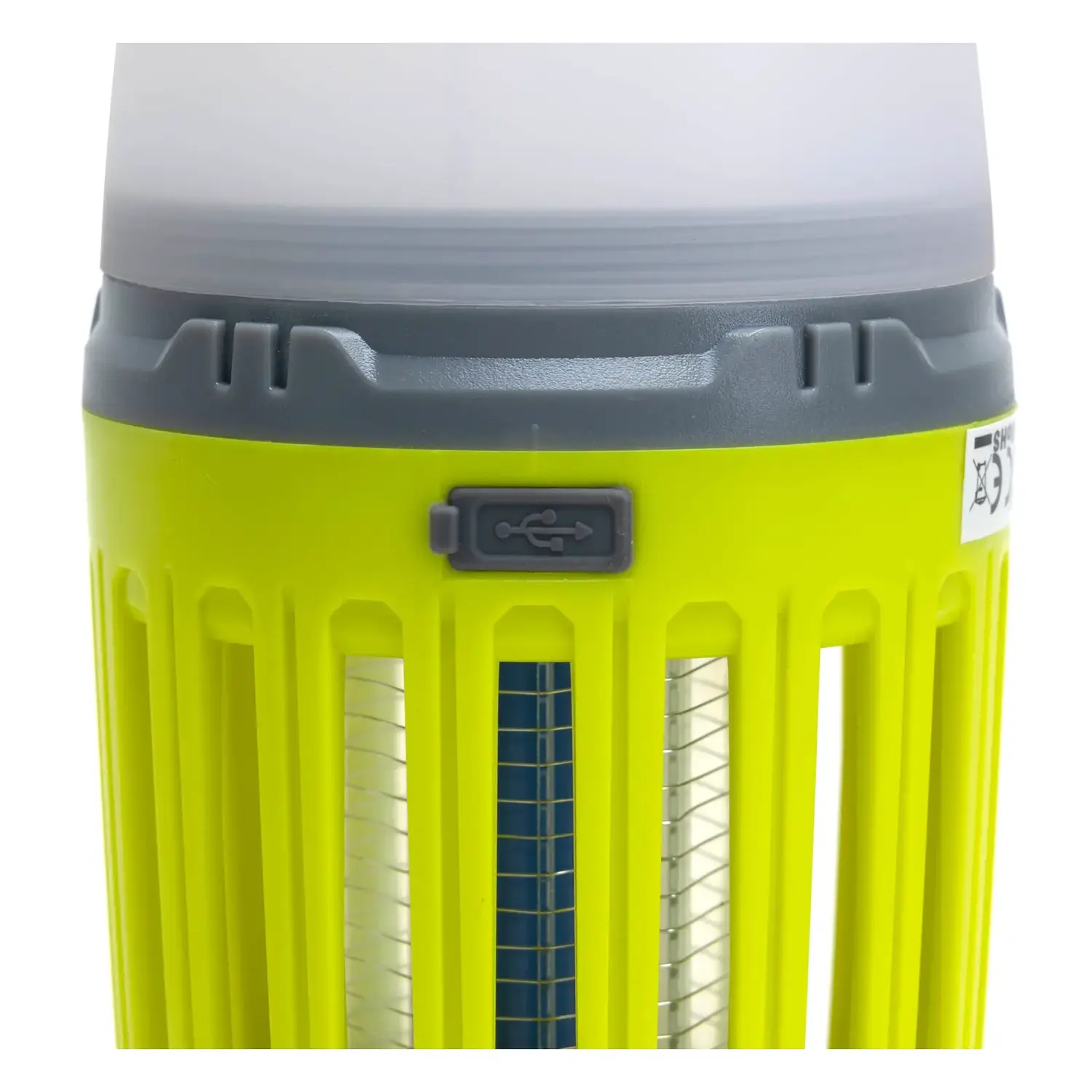 immagine Lampada da campeggio antizanzare 200 lm luce viola + luce rossa + luce bianca ricarica USB verde