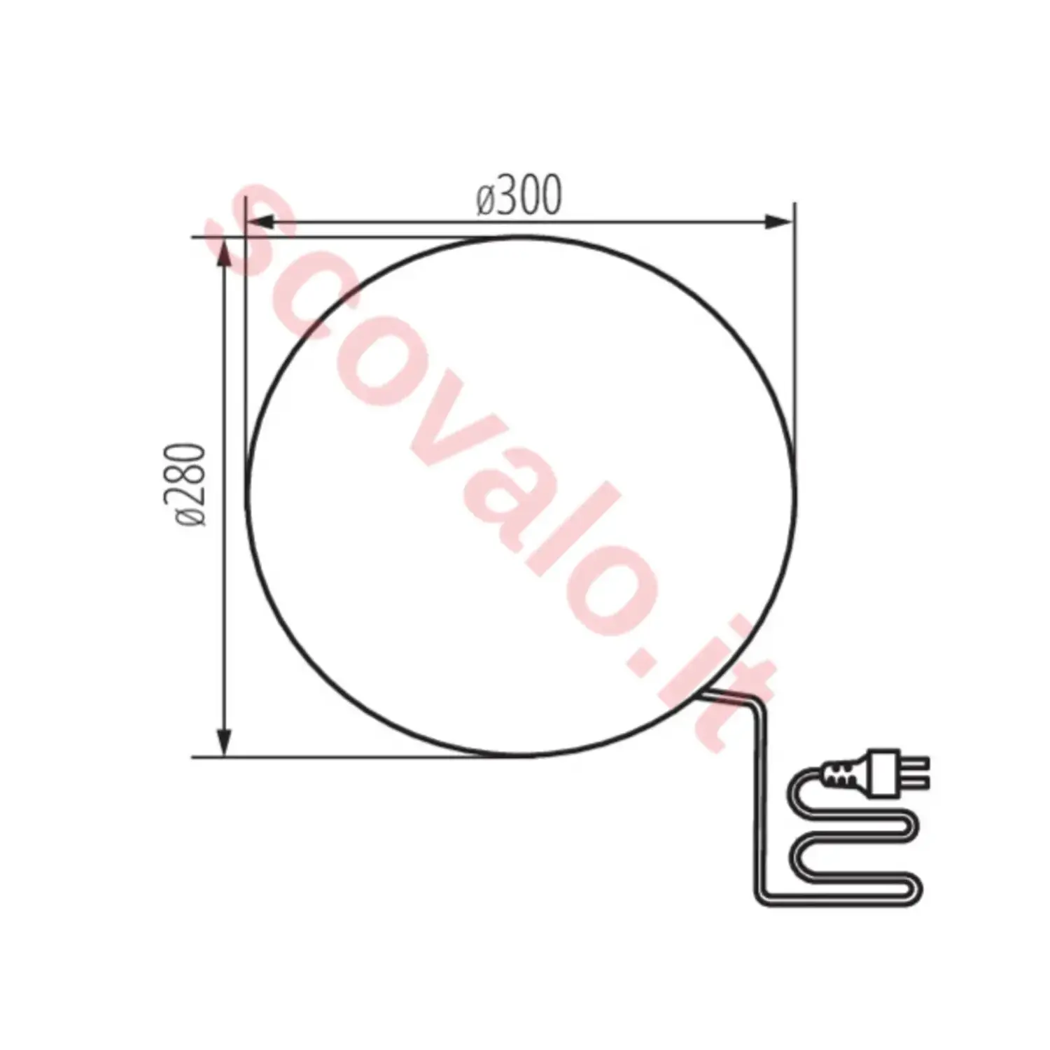 immagine lampada da giardino decorativa finta pietra e27 300 mm granito