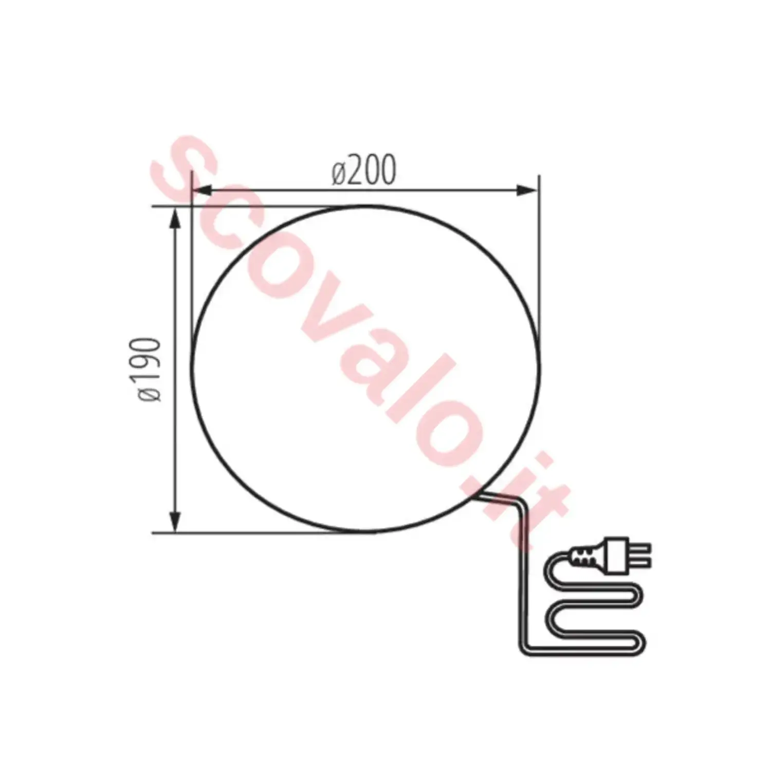 immagine lampada da giardino decorativa finta pietra e27 200 mm granito