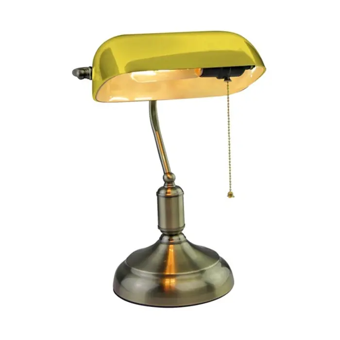 immagine del prodotto lampada da tavolo bachelite vintage bronzo e27 giallo
