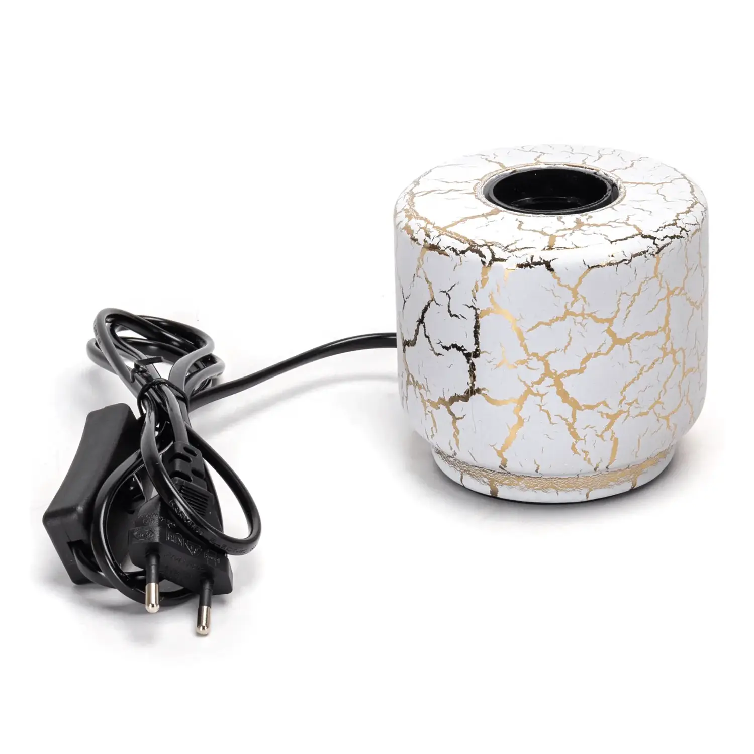 immagine Lampada da tavolo E27 motivo finto marmo, cilindrica