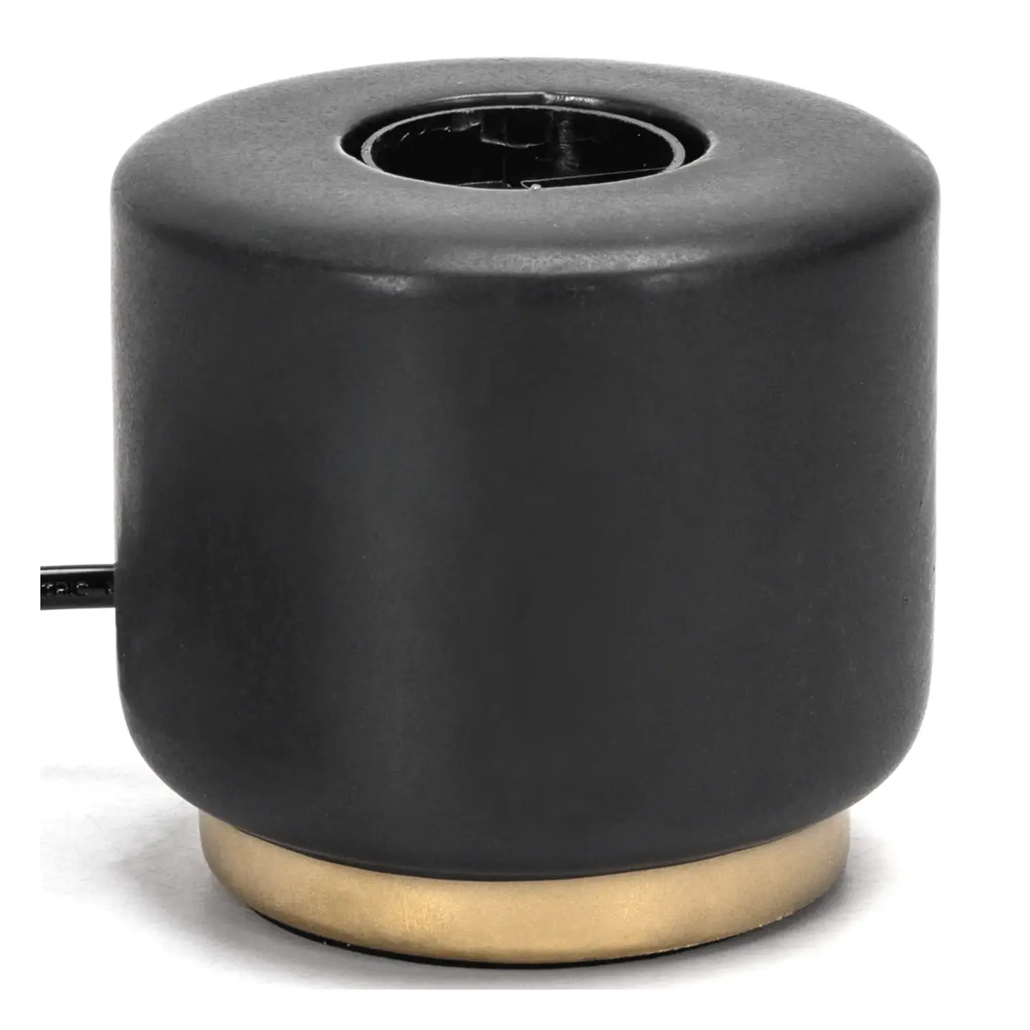 immagine del prodotto Lampada da tavolo E27 nero e oro ilindrica