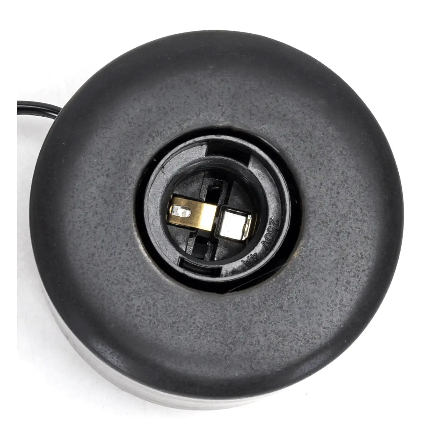 immagine Lampada da tavolo E27 nero e oro ilindrica