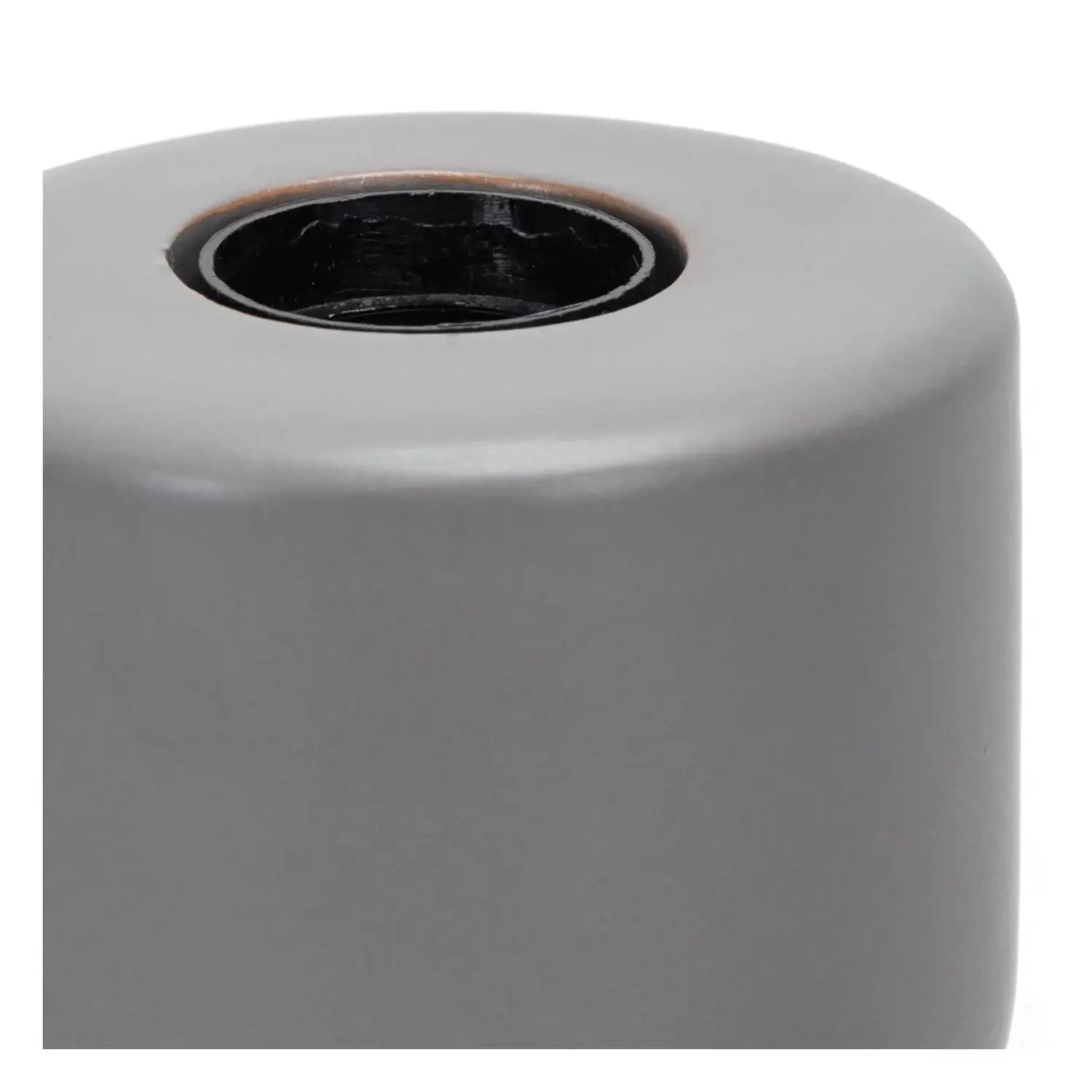 immagine Lampada da tavolo, lampadina non inclusa, E27, grigio e argento, cilindrica