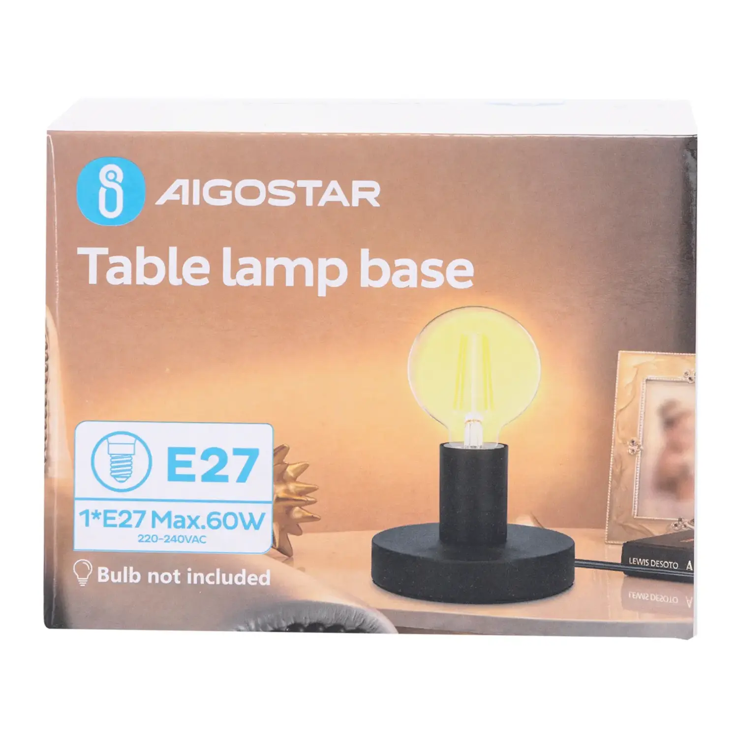 immagine Lampada da tavolo (senza sorgente luminosa)-MAX.60W-E27-Ferro