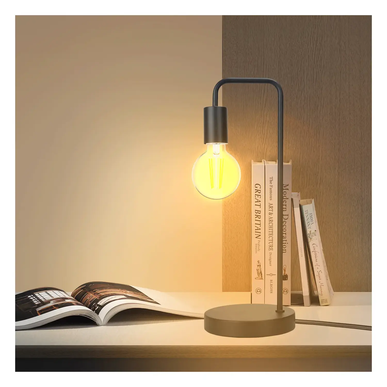 immagine Lampada da tavolo (senza sorgente luminosa)-MAX.60W-E27-Ferro