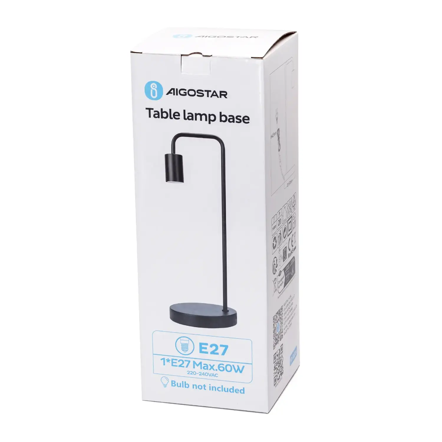 immagine Lampada da tavolo (senza sorgente luminosa)-MAX.60W-E27-Ferro