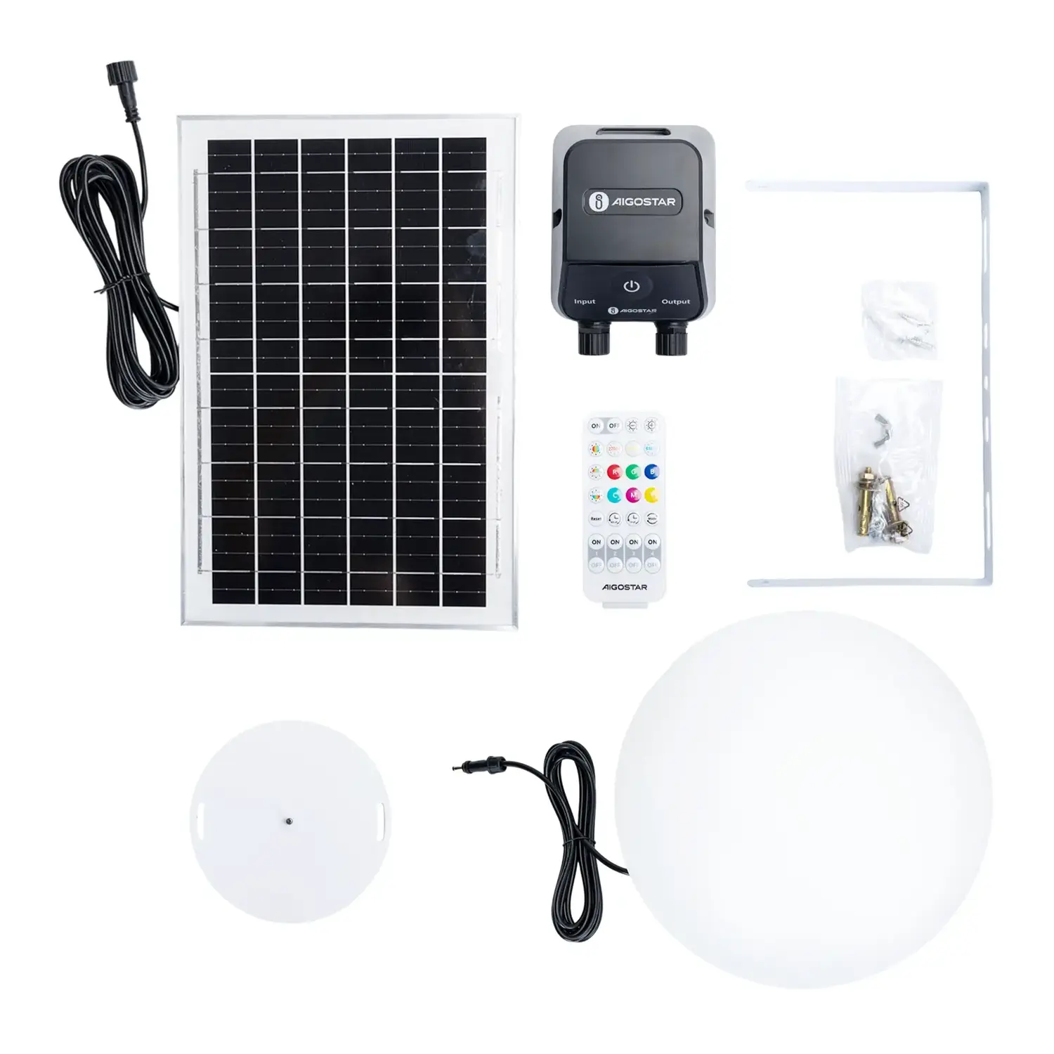 immagine Lampada da terra solare smart Mirage con rete Bluetooth, 35W RGBCCT