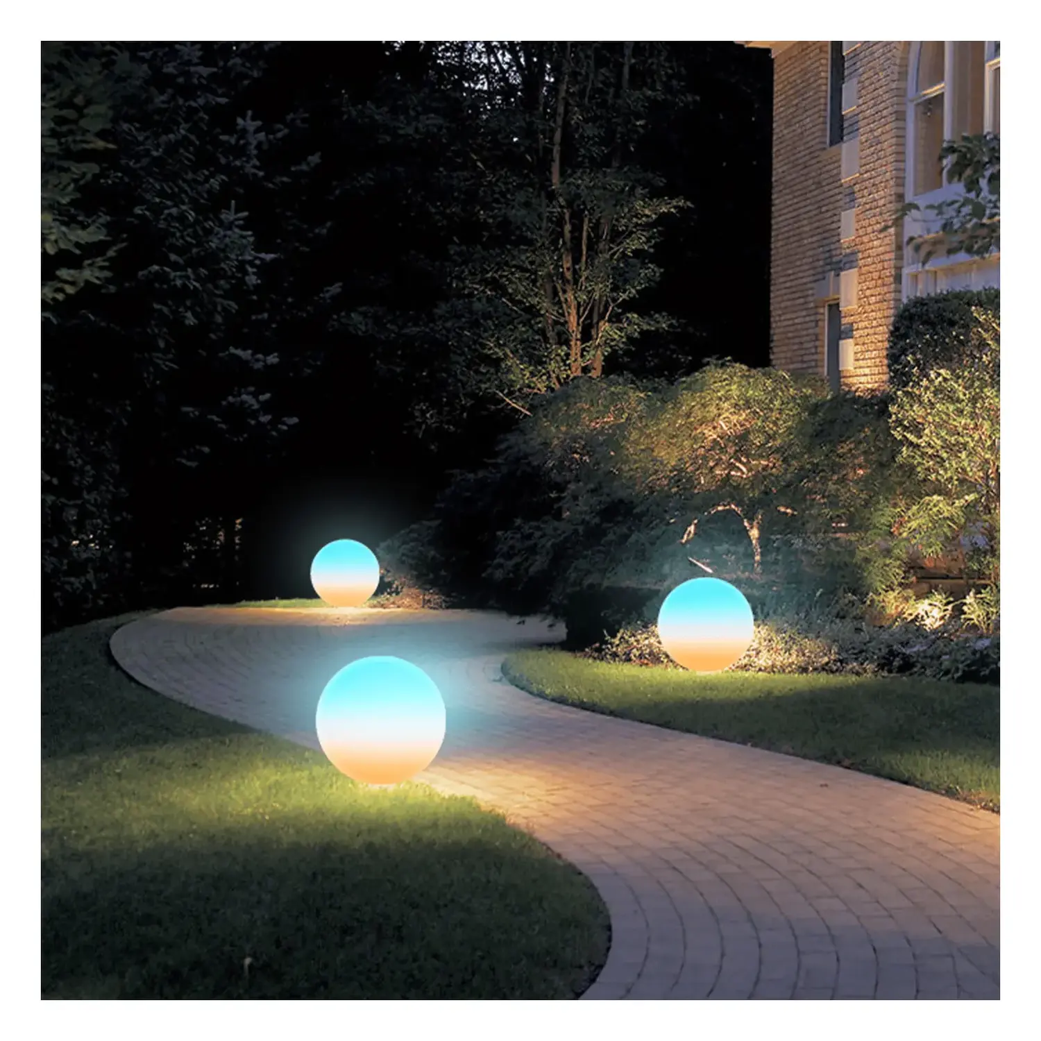 immagine Lampada da terra solare smart Mirage con rete Bluetooth, 35W RGBCCT