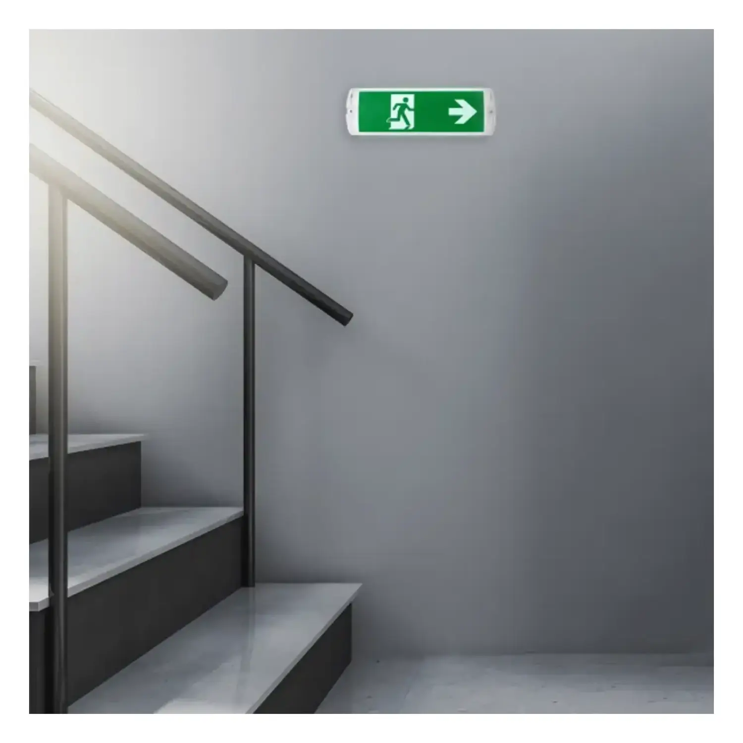 immagine lampada di emergenza a led 4watt luce fredda 6500k 3h IP65