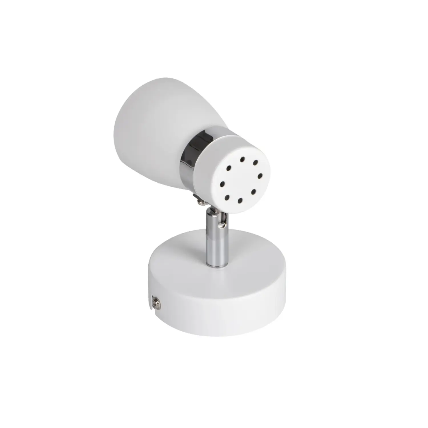 immagine lampada faretto parete soffitto enali gu10 bianco 1 luce orientabile