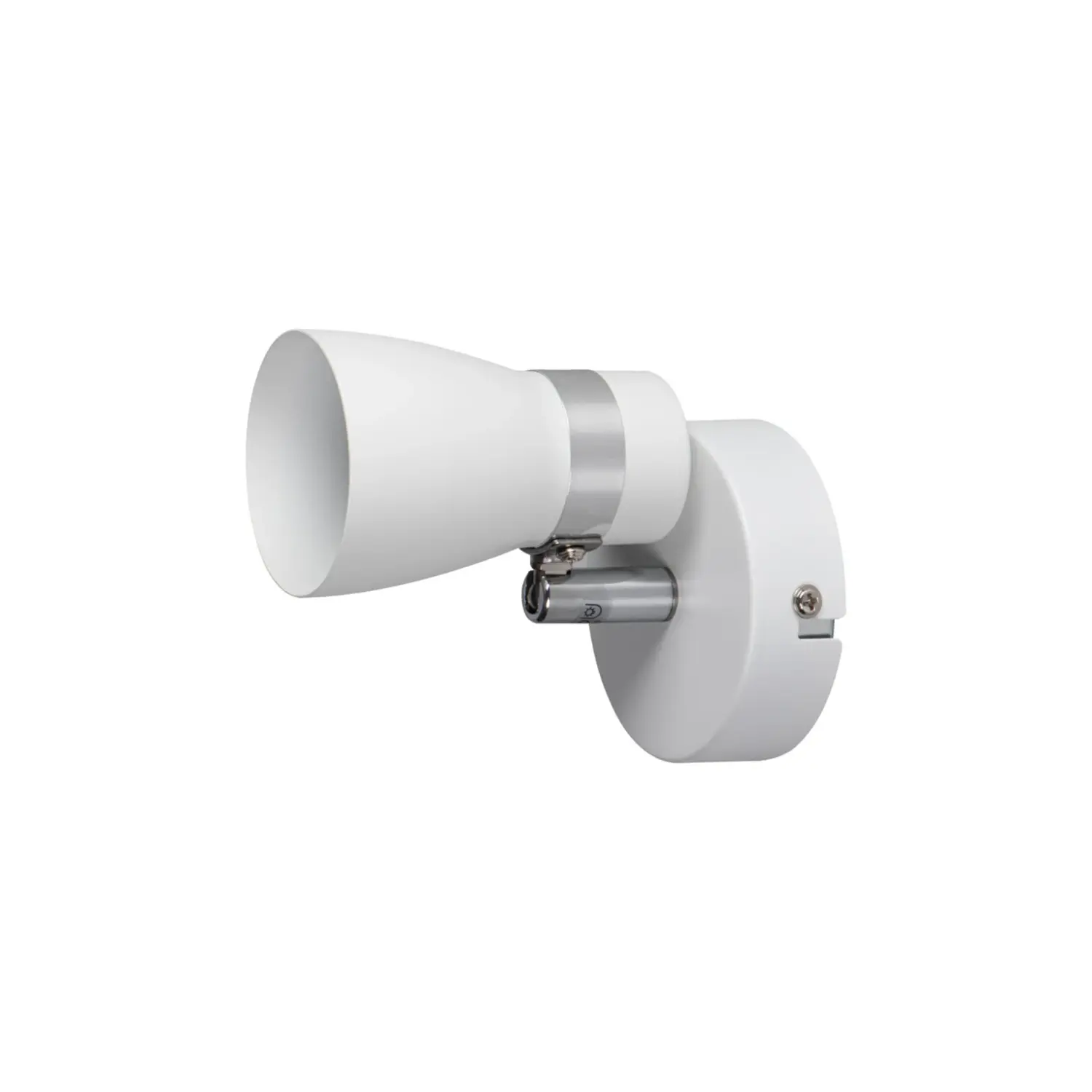 immagine lampada faretto parete soffitto enali gu10 bianco 1 luce orientabile