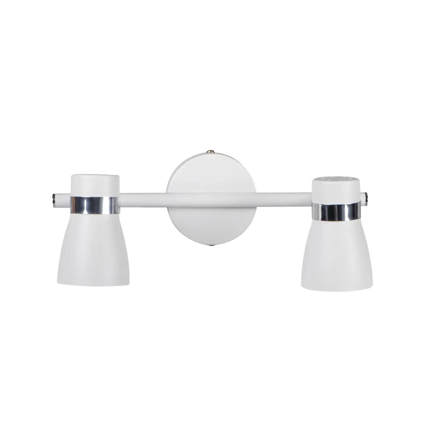 immagine lampada faretto parete soffitto enali gu10 bianco 2 luci orientabile