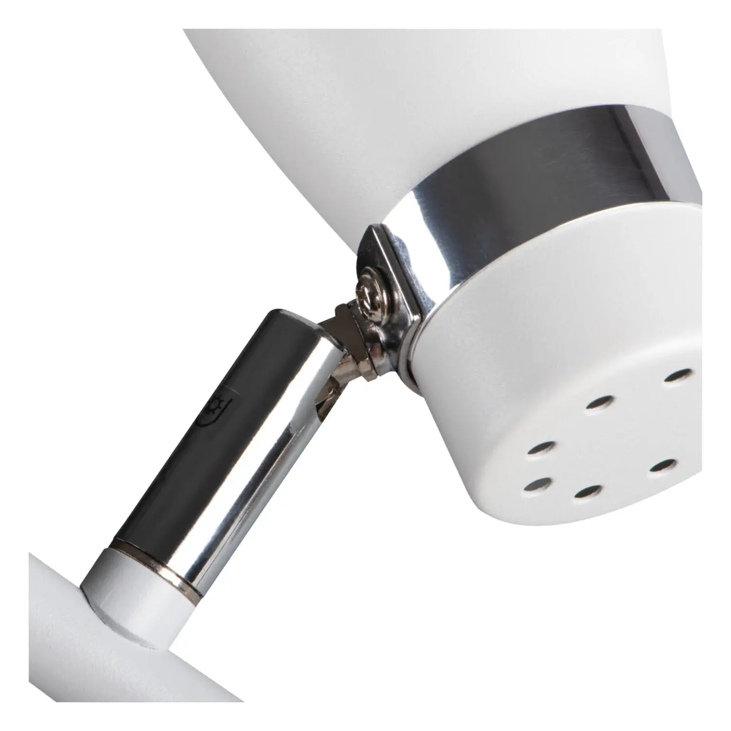 immagine lampada faretto parete soffitto enali gu10 bianco 2 luci orientabile