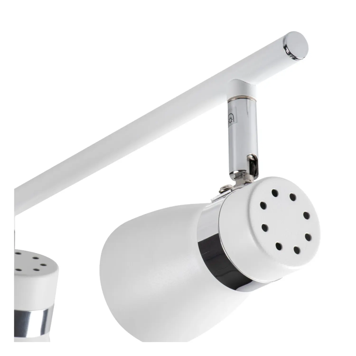 immagine lampada faretto parete soffitto gu10 bianco 4 luci orientabile