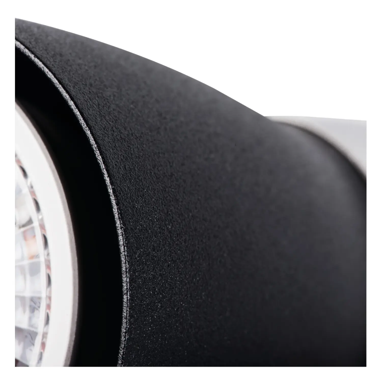 immagine lampada faretto parete soffitto enali gu10 nero 3 luci tondo orientabile