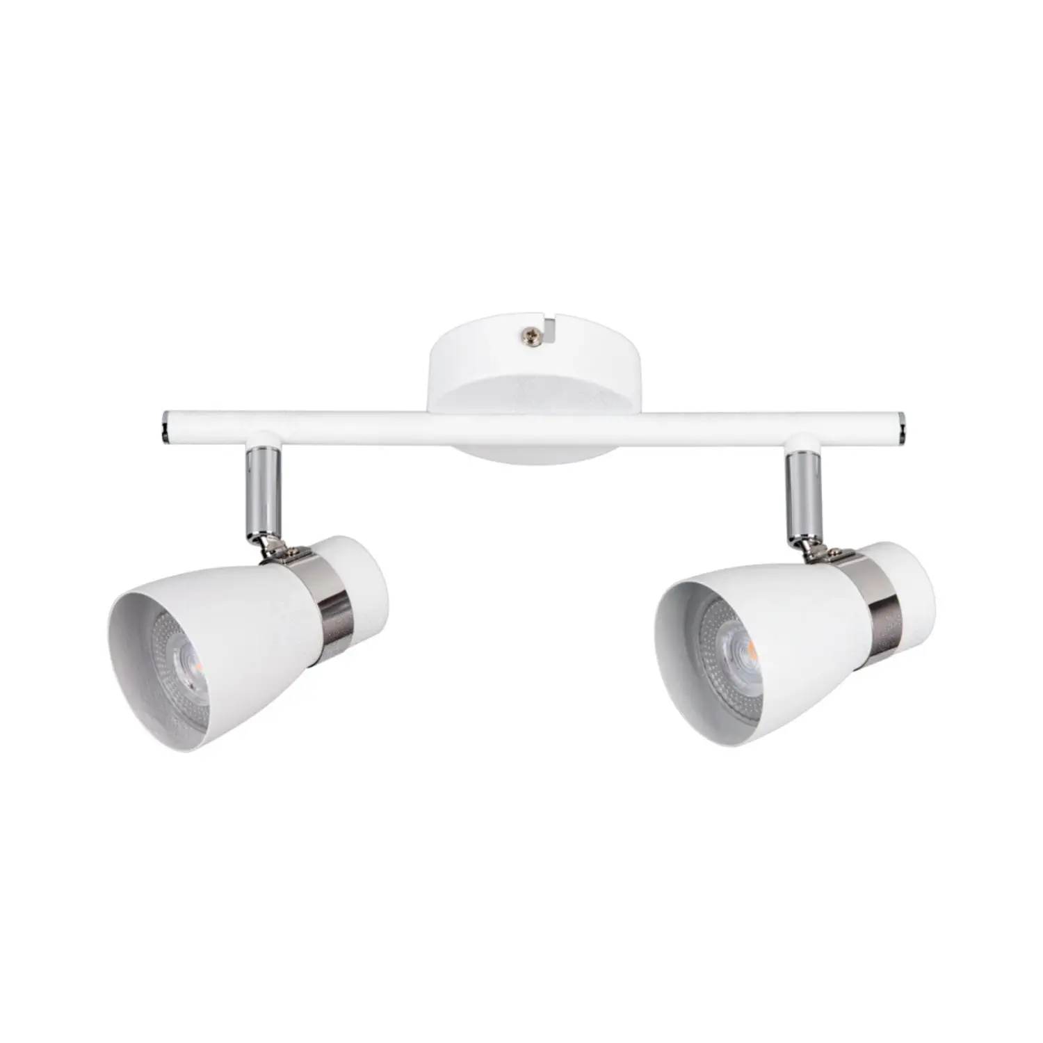 immagine lampada faretto parete soffitto enali bianco 2 luci orientabile