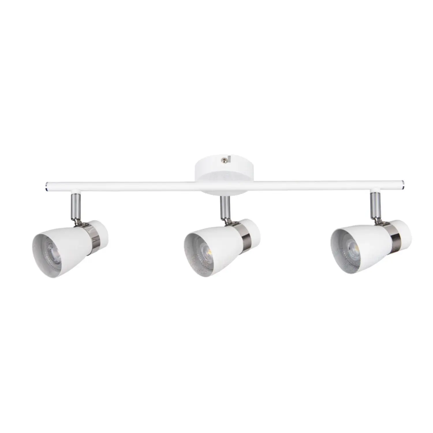 immagine del prodotto lampada faretto parete soffitto enali gu10 bianco 3 luci orientabile