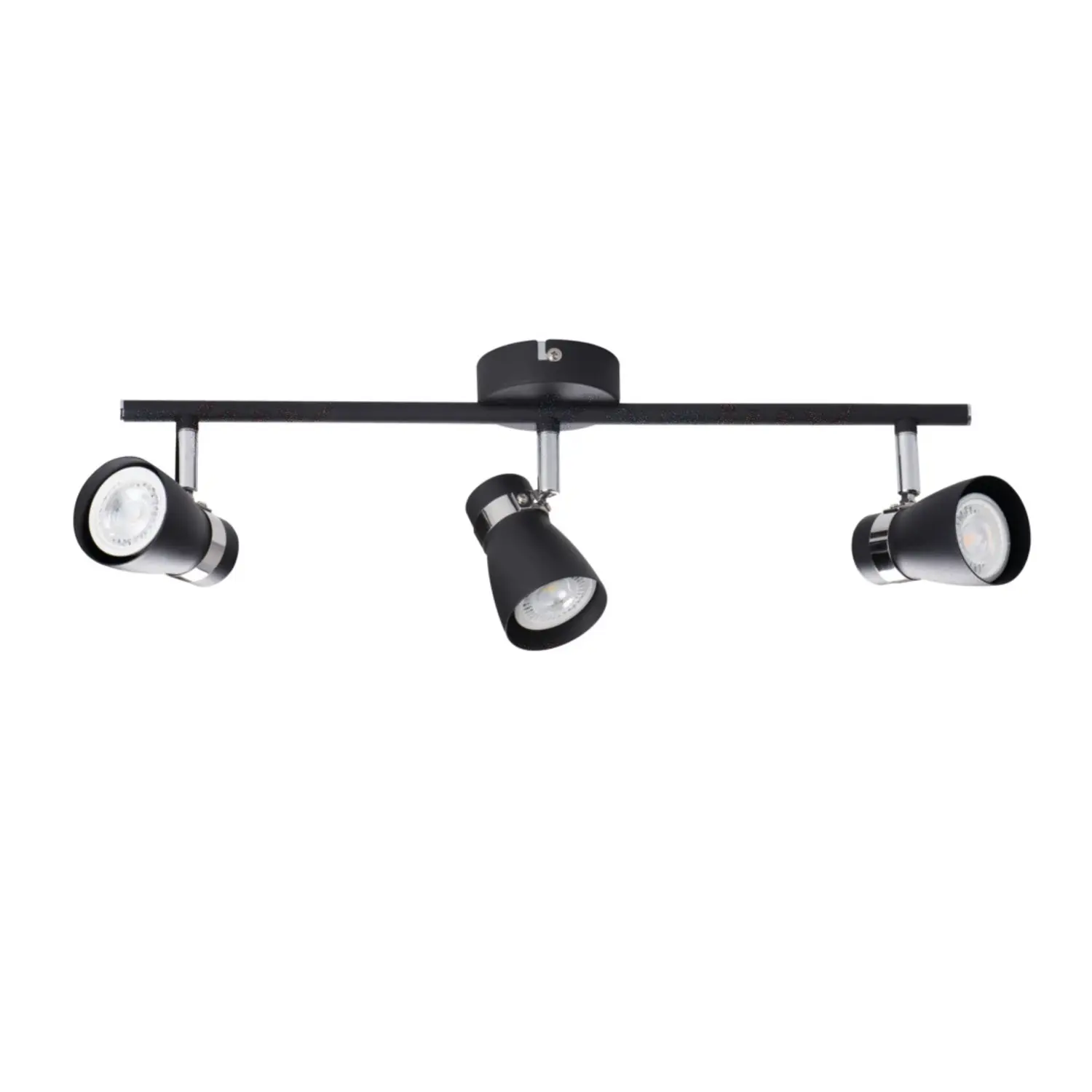variante gu10 - nero - 3 luci - orientabile