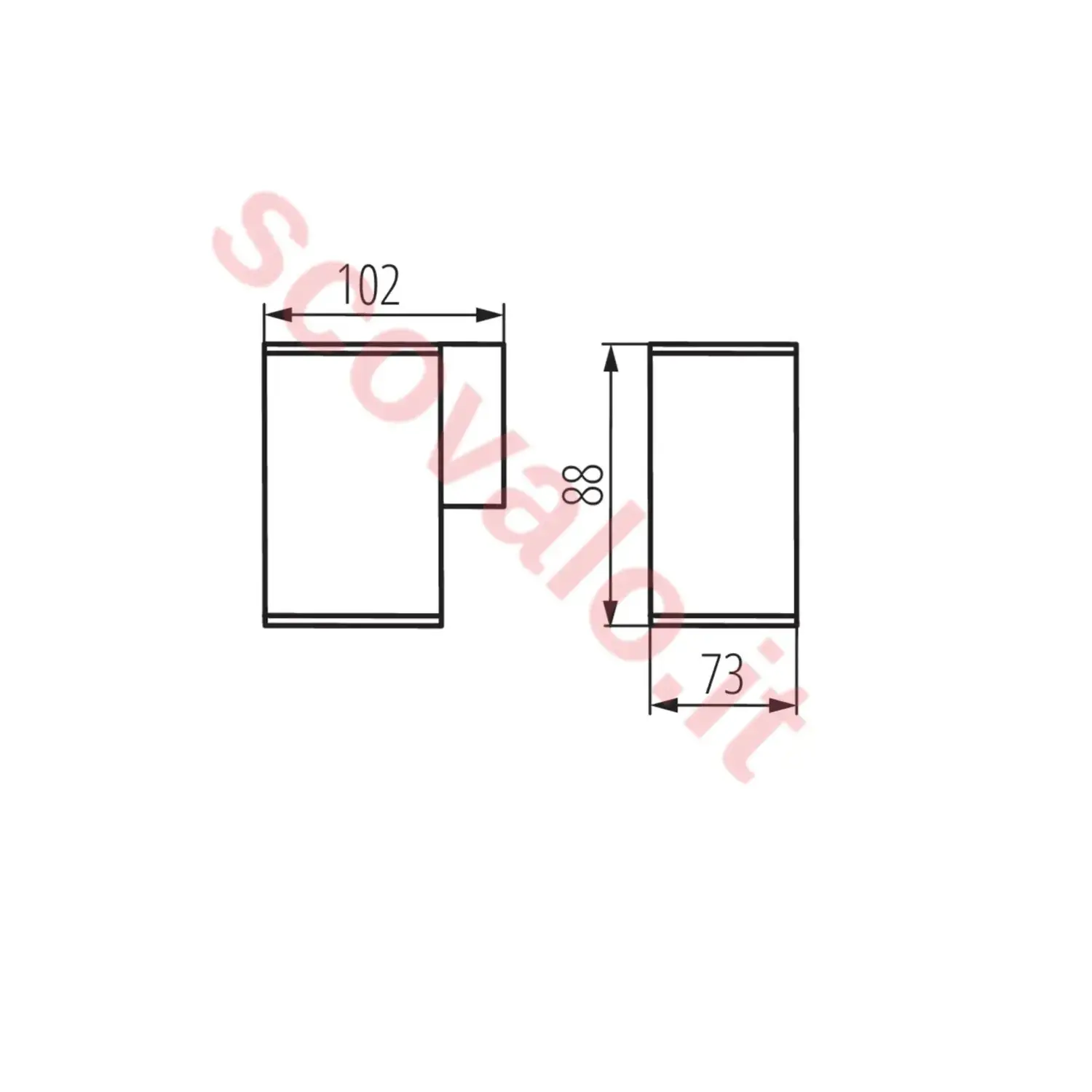 immagine lampada giardino gori esterno casa facciata gu10 antracite 1 luce parete