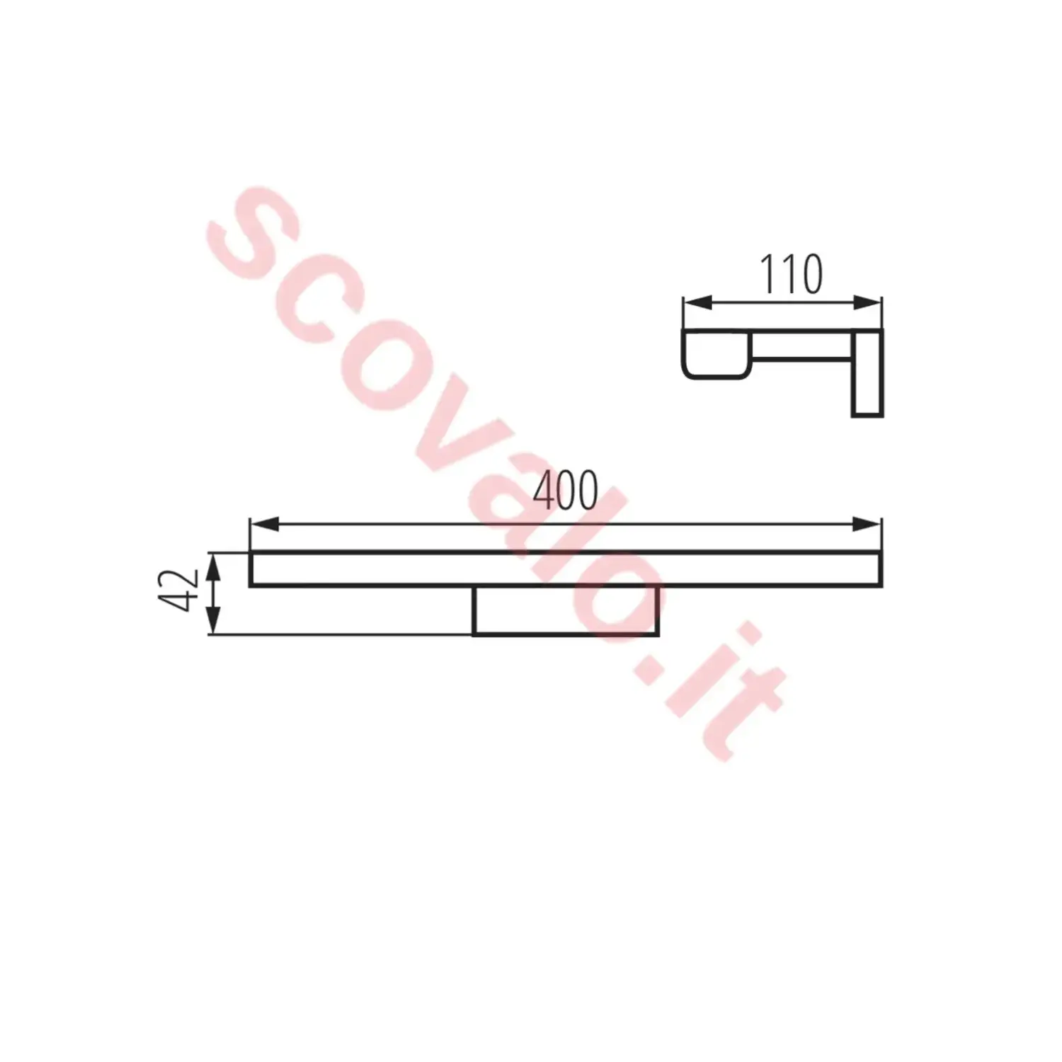 immagine lampada faretto led bagno specchio 8 watt bianco naturale