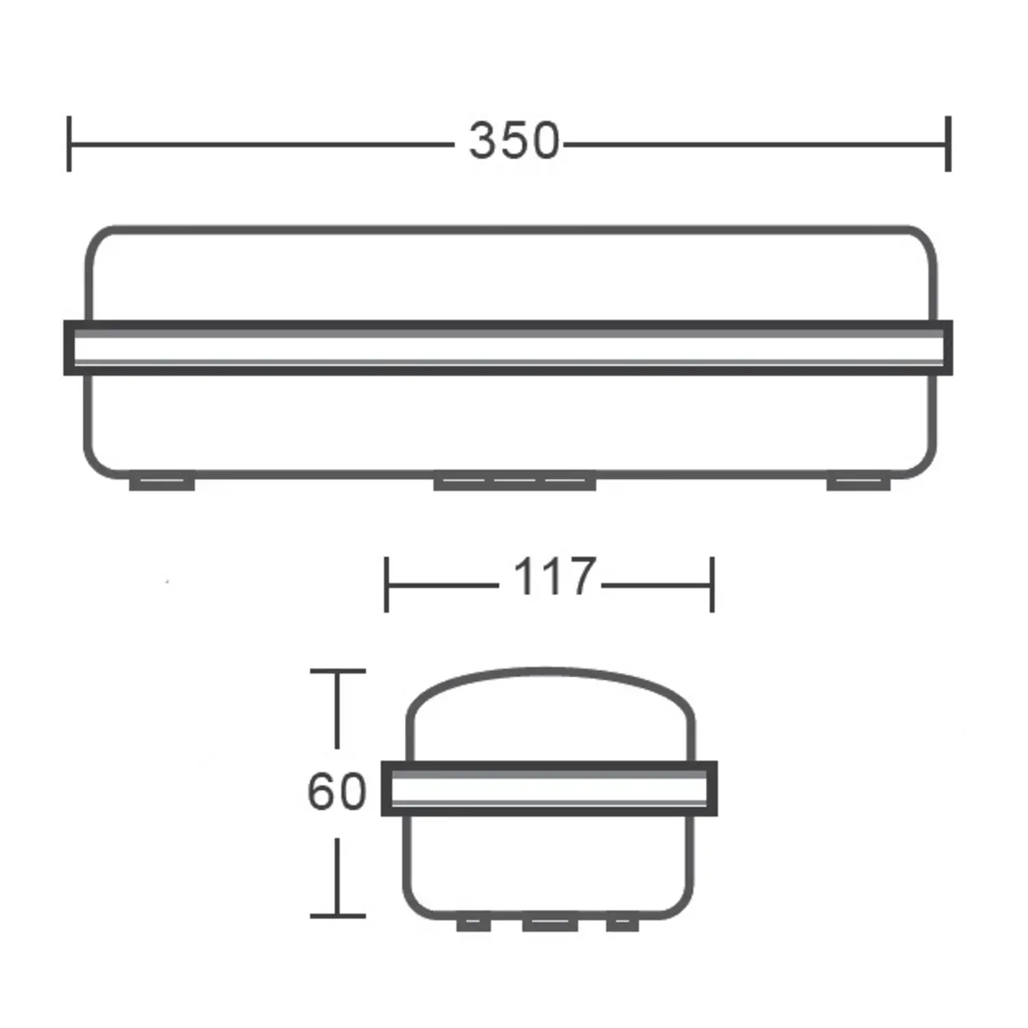 immagine lampada di emergenza luce led da parete 3 watt bianco freddo