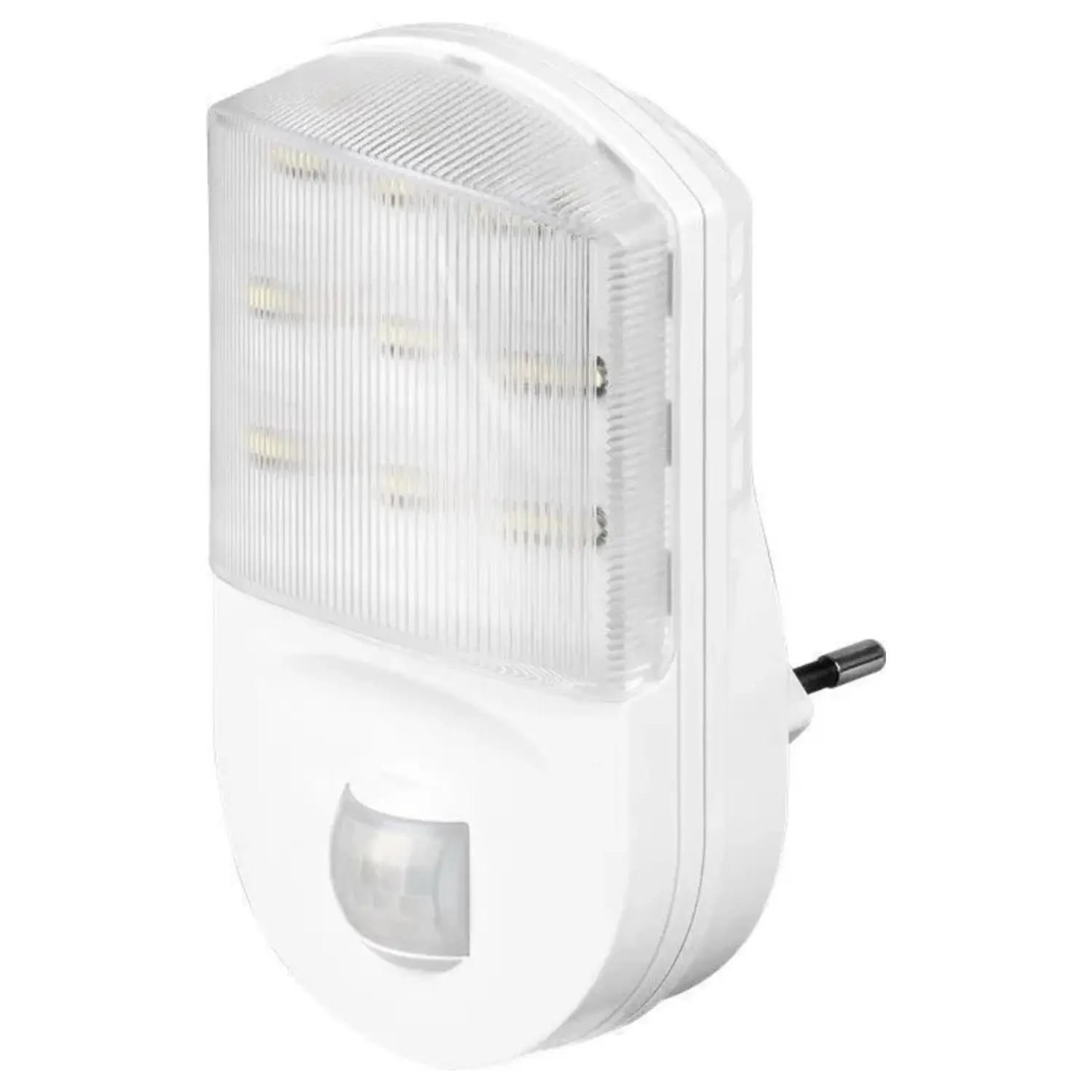 immagine del prodotto lampada led luce notturna con sensore di movimento crepuscolare spina bianco freddo