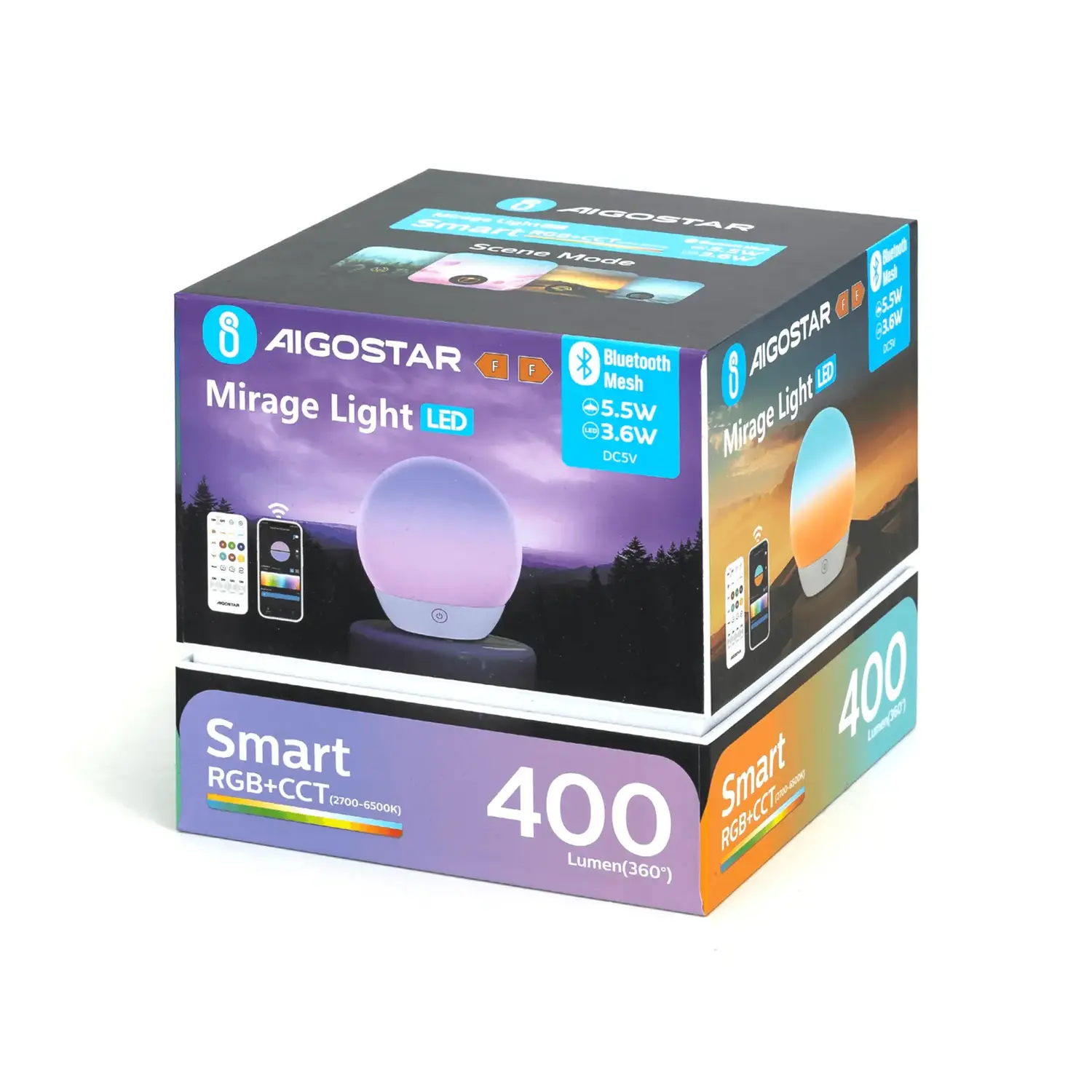 immagine Lampada Mirage Smart Bluetooth Mesh 5,5 W RGB+CCT