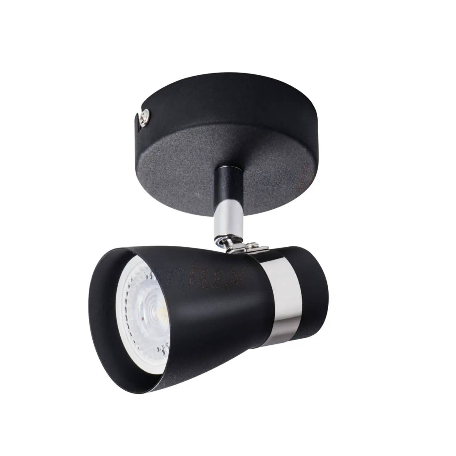 immagine del prodotto lampada faretto parete soffitto enali gu10 nero 1 luce orientabile
