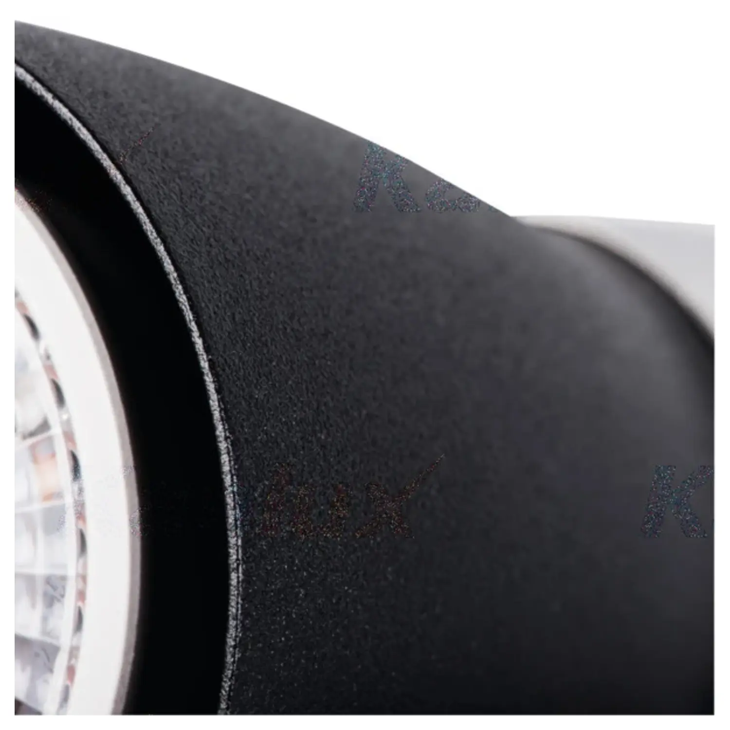 immagine lampada faretto parete soffitto enali gu10 nero 1 luce orientabile