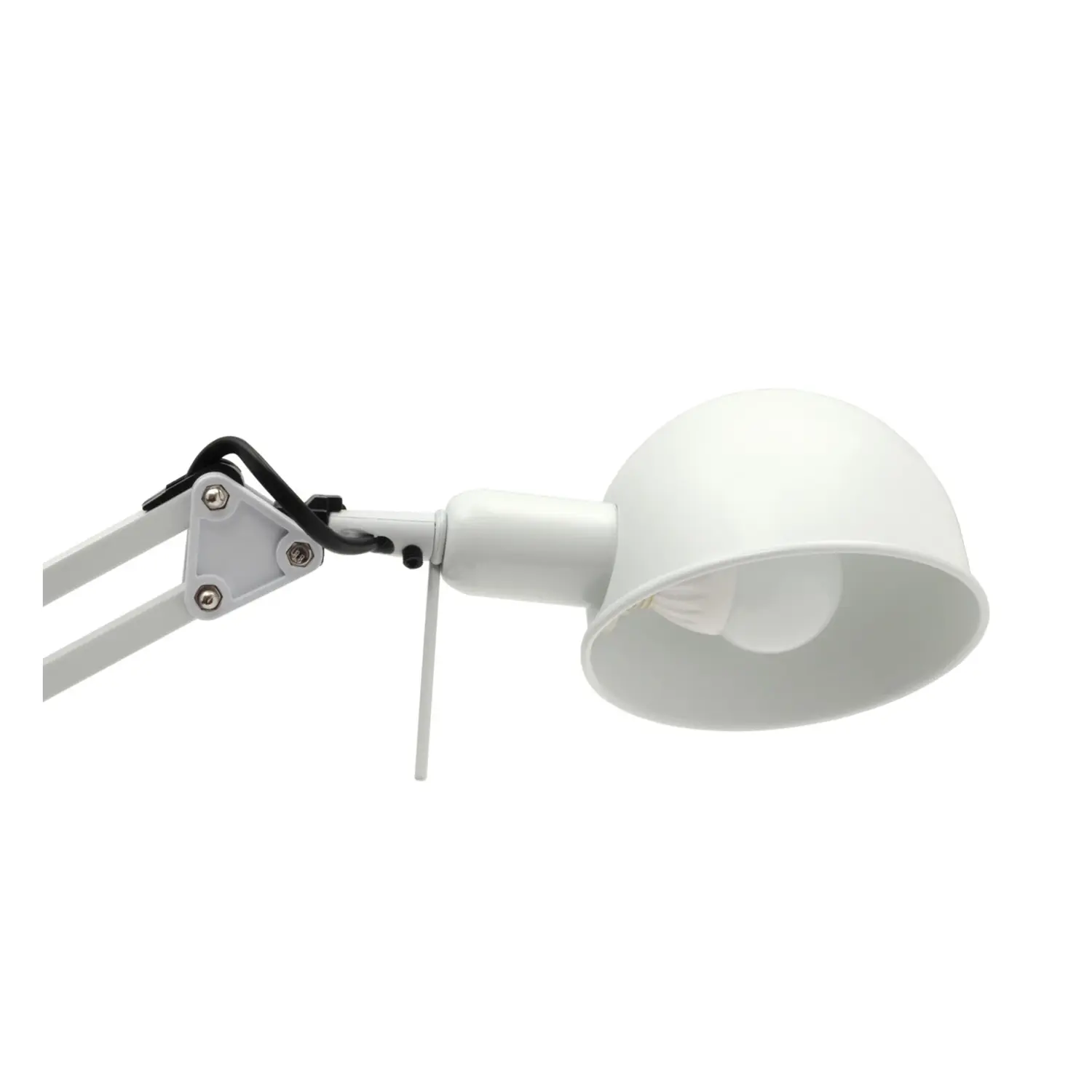 immagine lampada scrivania braccio regolabile pixa e14 bianco