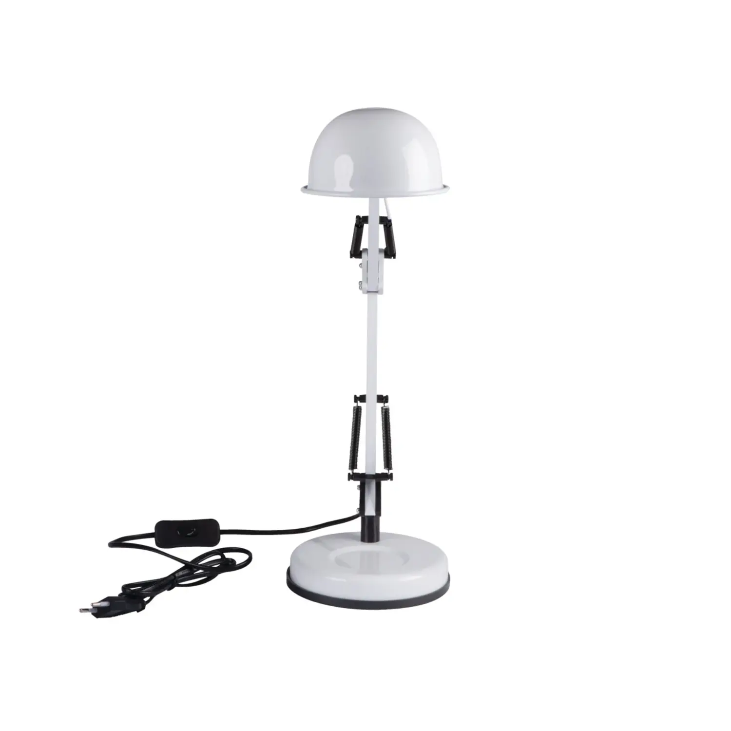 immagine lampada scrivania braccio regolabile pixa e14 bianco