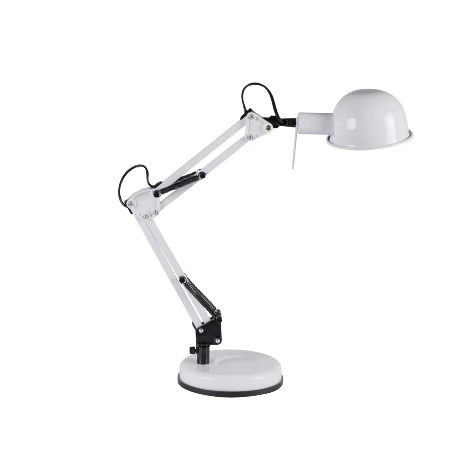 immagine lampada scrivania braccio regolabile pixa e14 bianco