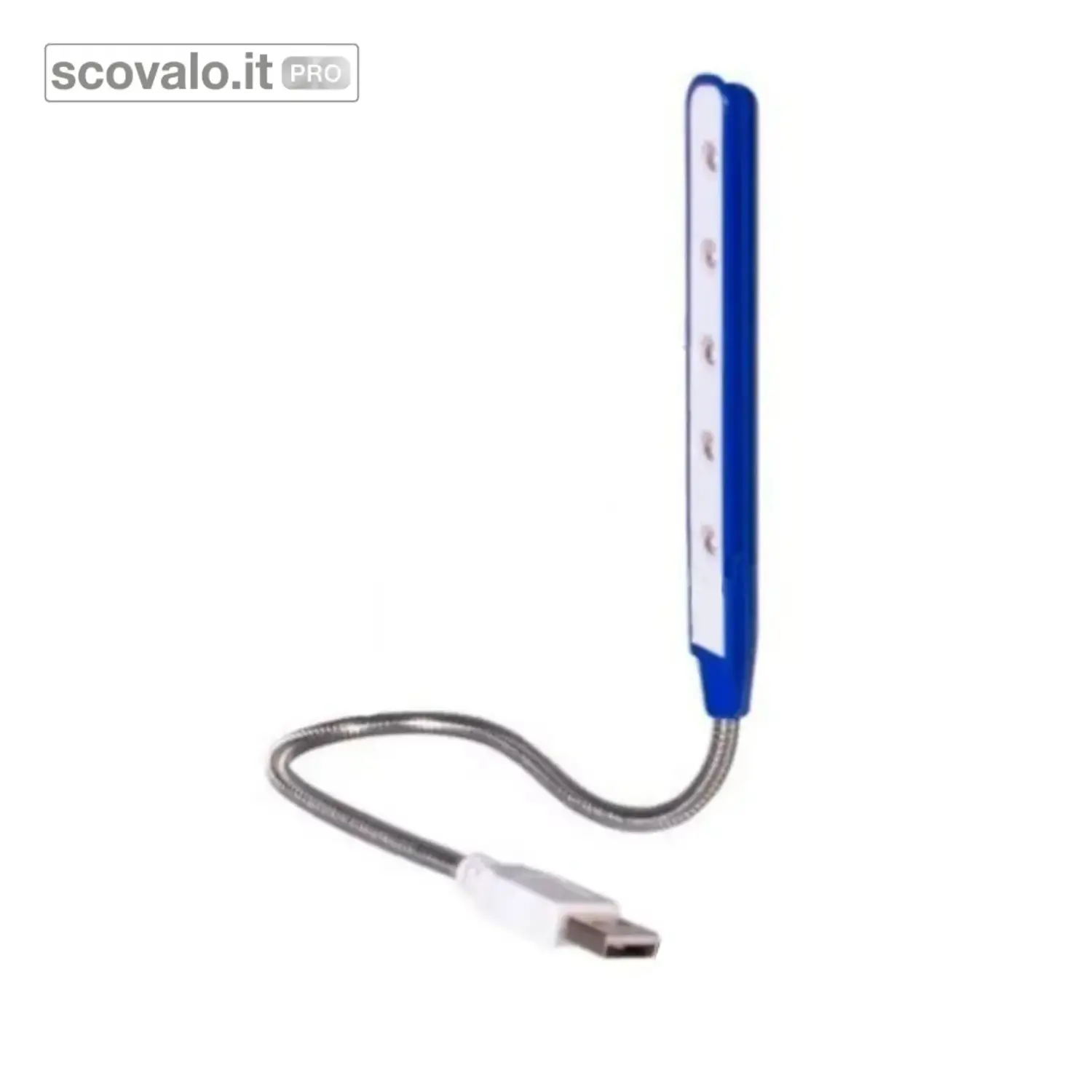 immagine del prodotto Lampada USB 5 LED con Braccio Flessibile per PC e Notebook Portatile