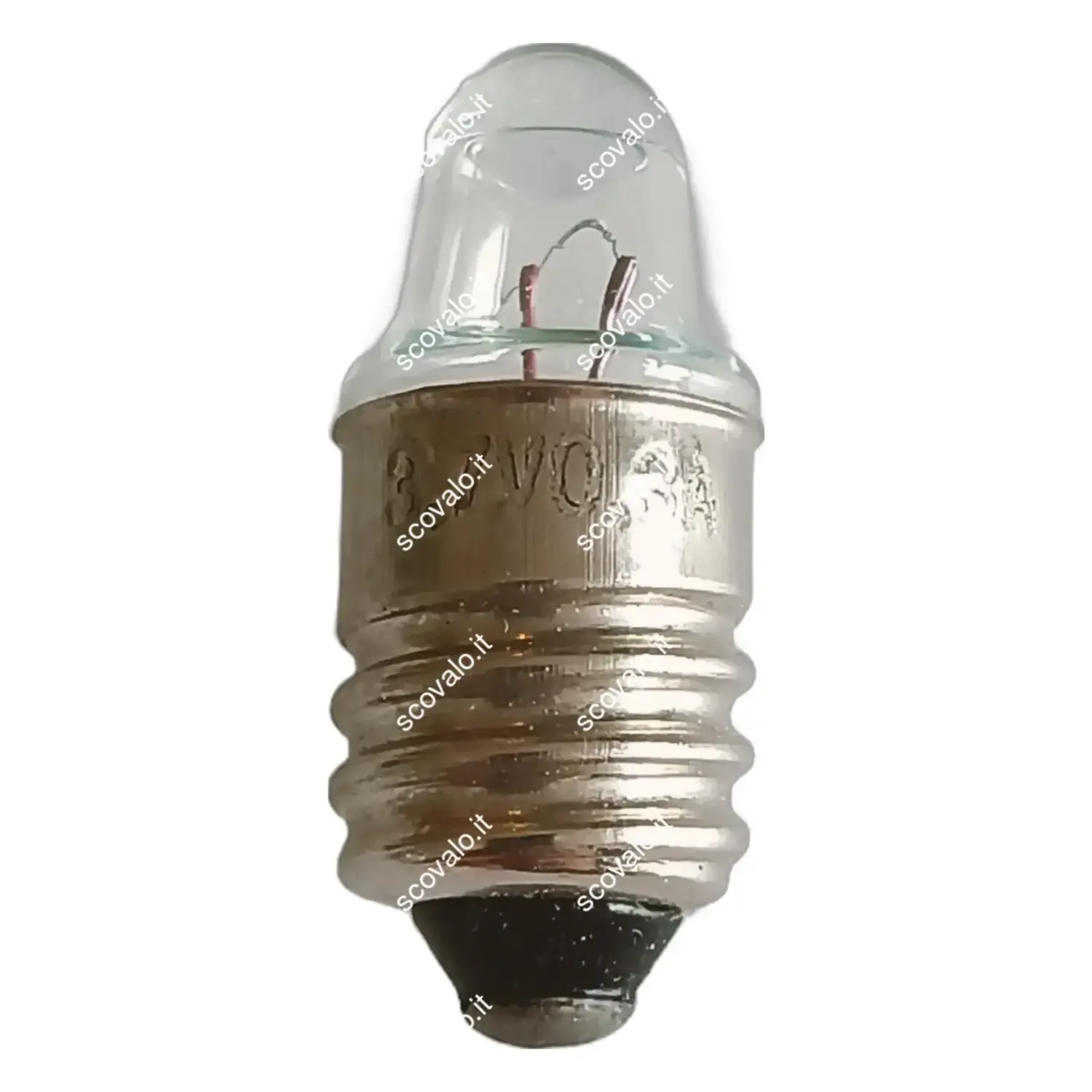 immagine lampadina a faretto appuntita miniatura modellismo e10 1,10 watt 3,7 volt