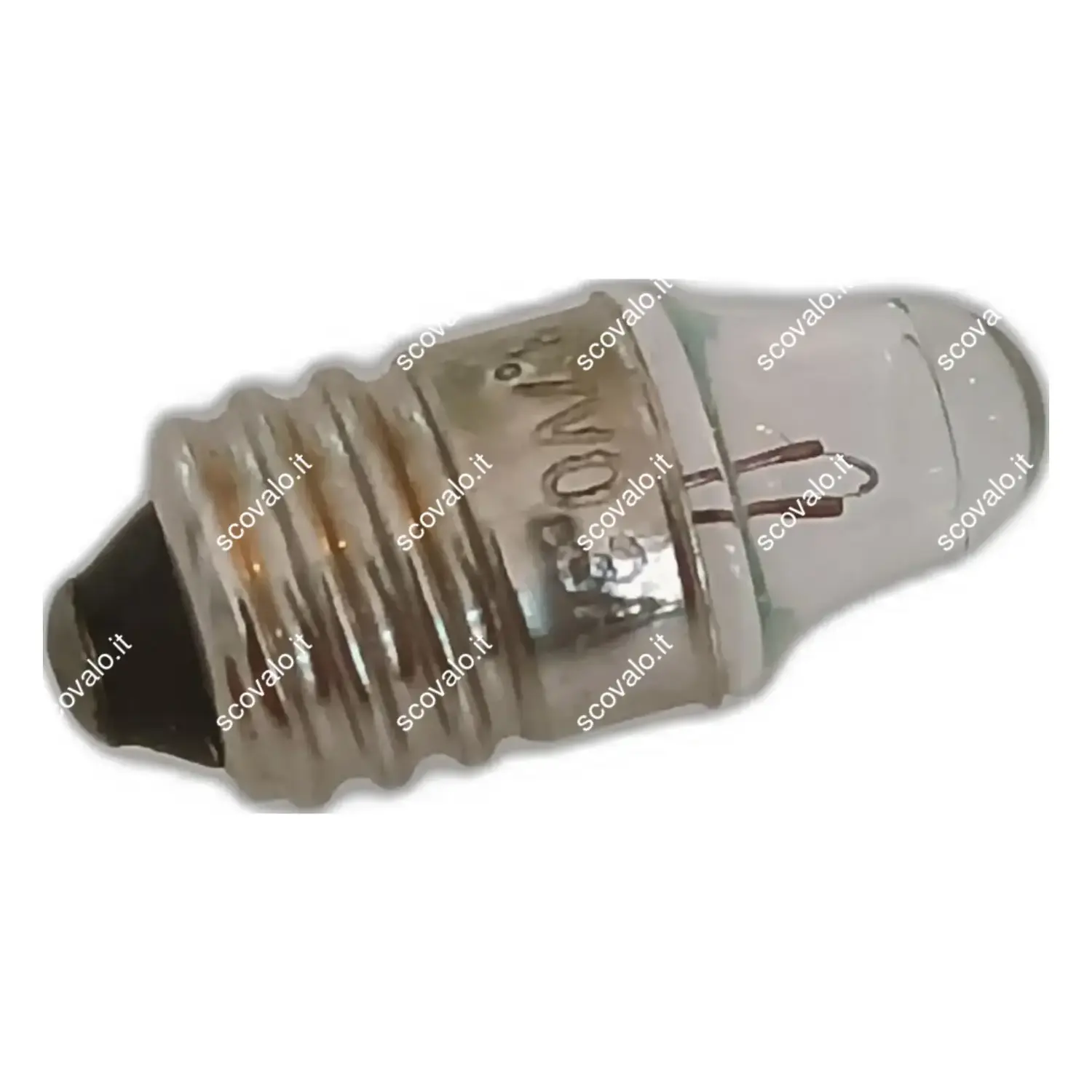 immagine lampadina a faretto appuntita miniatura modellismo e10 1,10 watt 3,7 volt