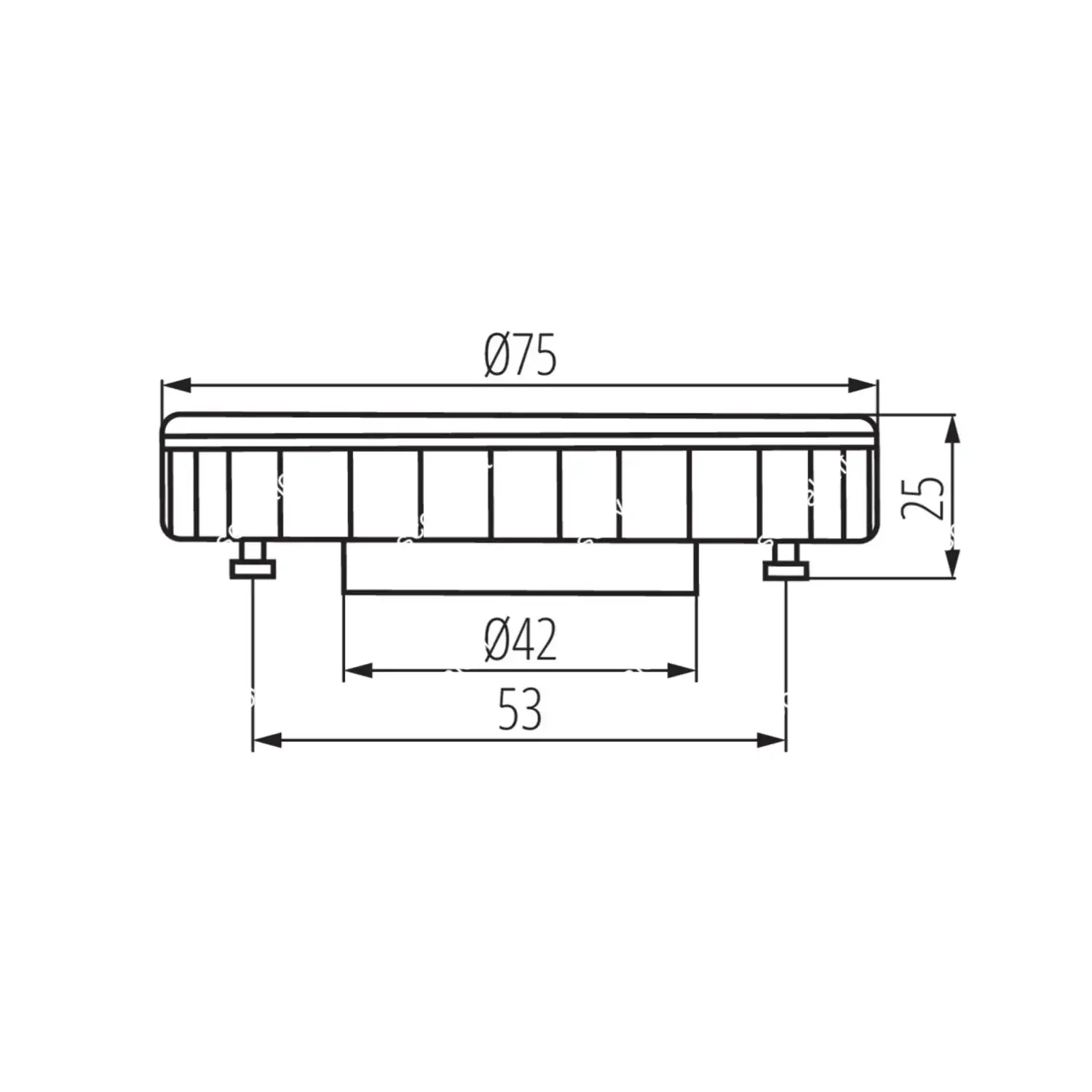 immagine lampadina led esg gx53 9 watt bianco caldo