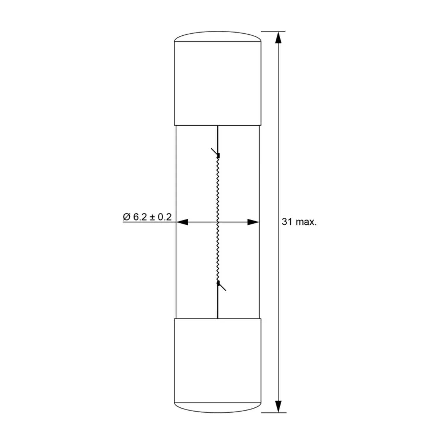 immagine Lampadina Siluro 8V 2W Pilot S 6x31 250mA 2700K per Hi-Fi e Videoregistratori