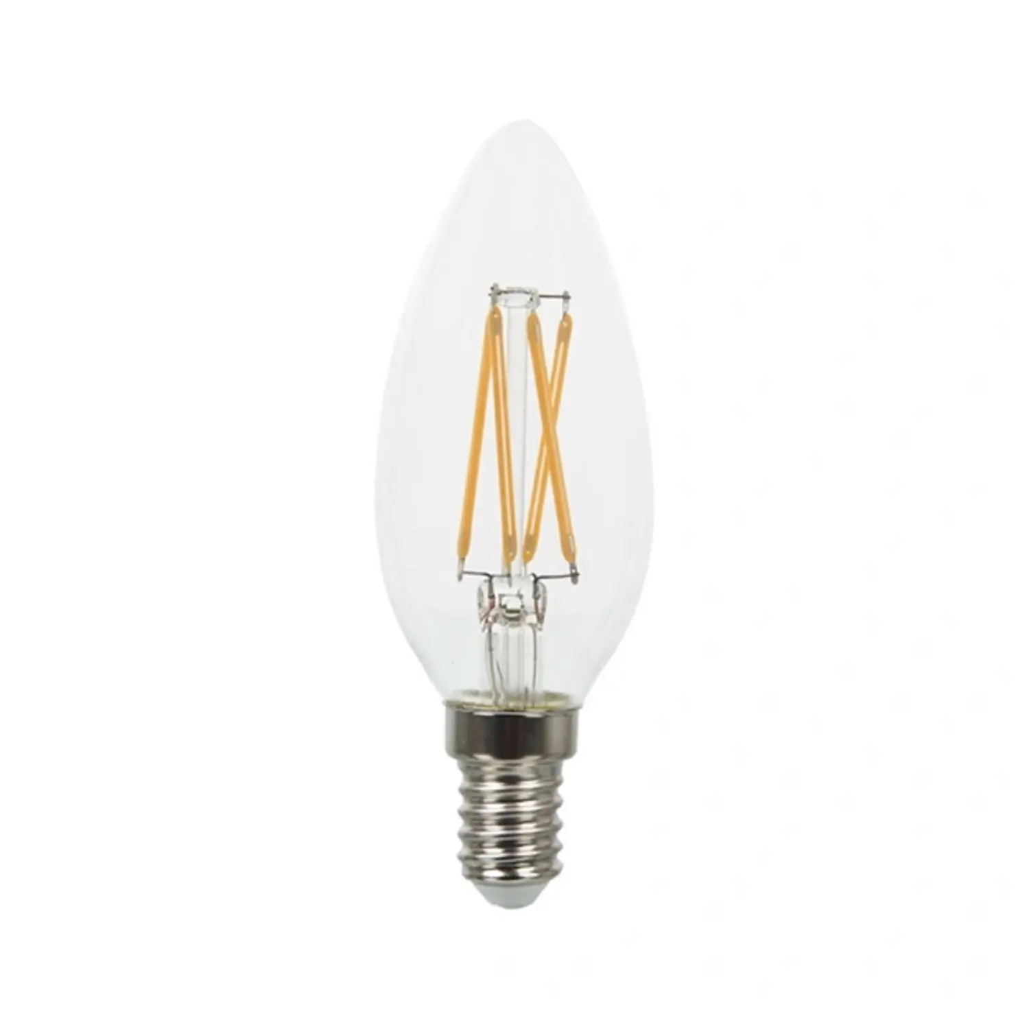 immagine del prodotto lampadina filo led oliva candela chip samsung e14 4 watt bianco caldo
