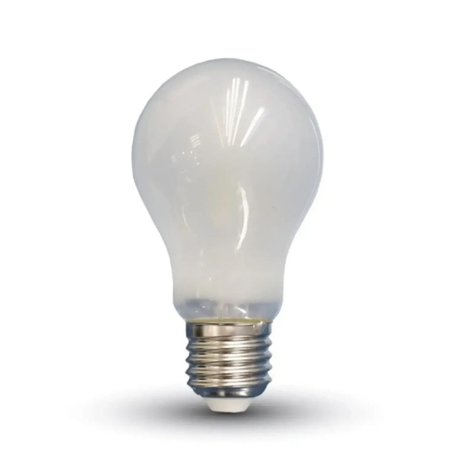 immagine lampadina filo led satinata a60 bulbo e27 8 watt bianco naturale