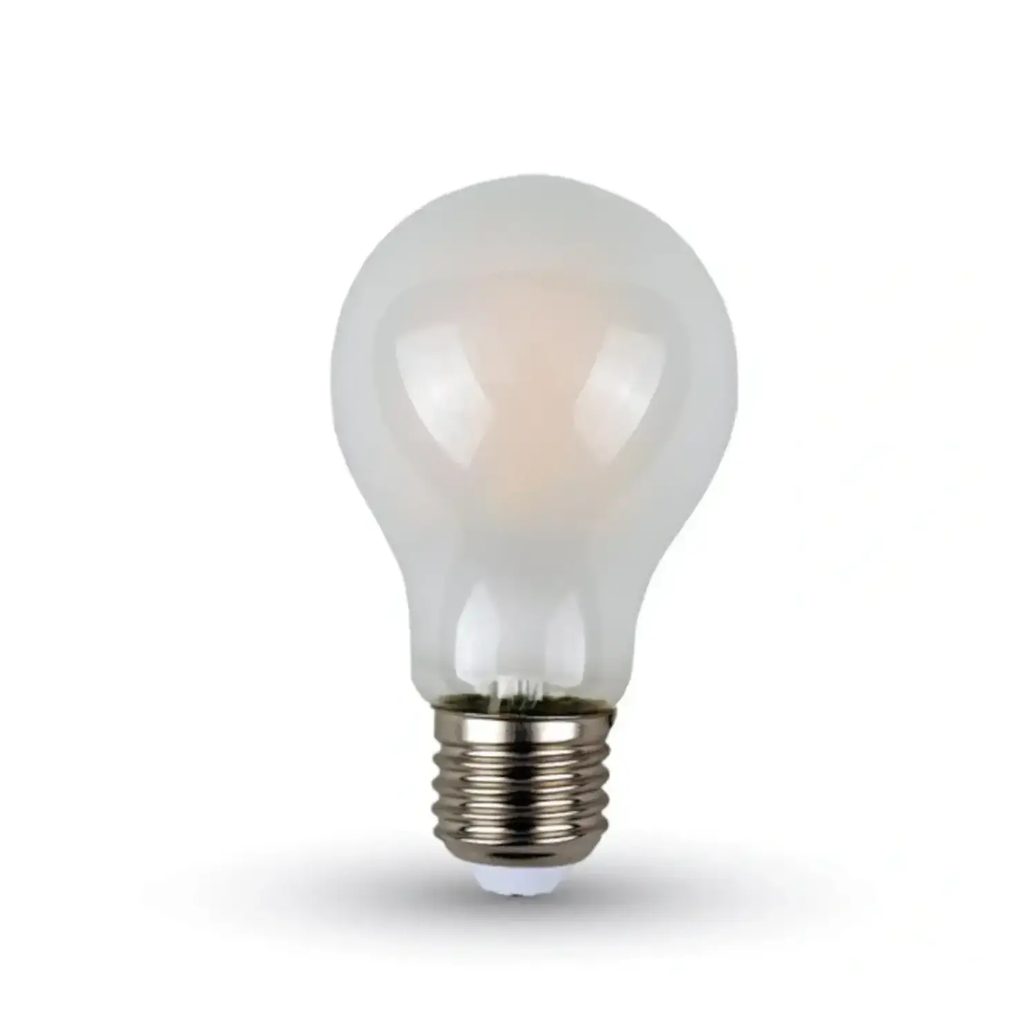 immagine lampadina filo led satinata a60 bulbo e27 7 watt bianco freddo