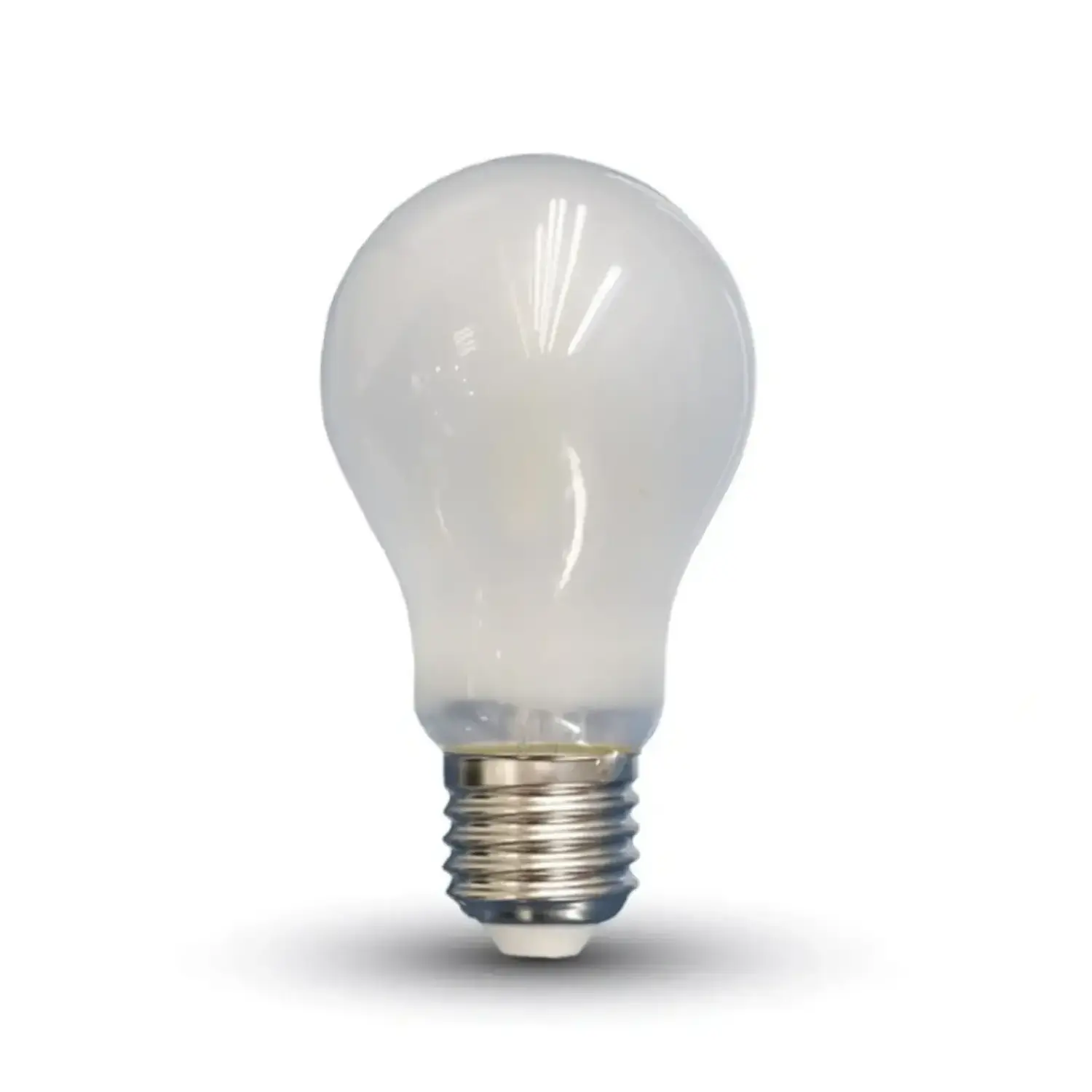 immagine lampadina filo led satinata a60 bulbo e27 9 watt bianco caldo