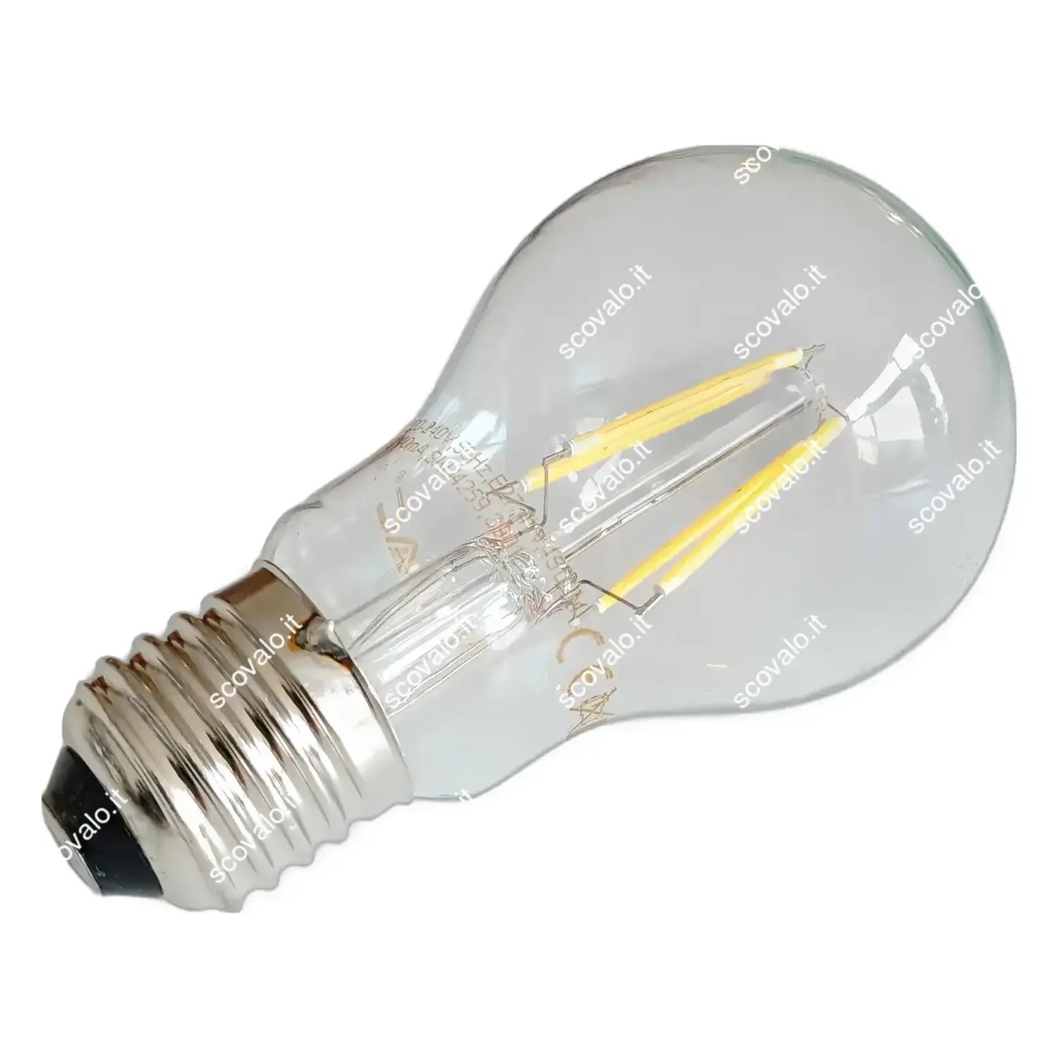immagine lampadina filo led vintage decorativa e27 4 watt bianco caldo
