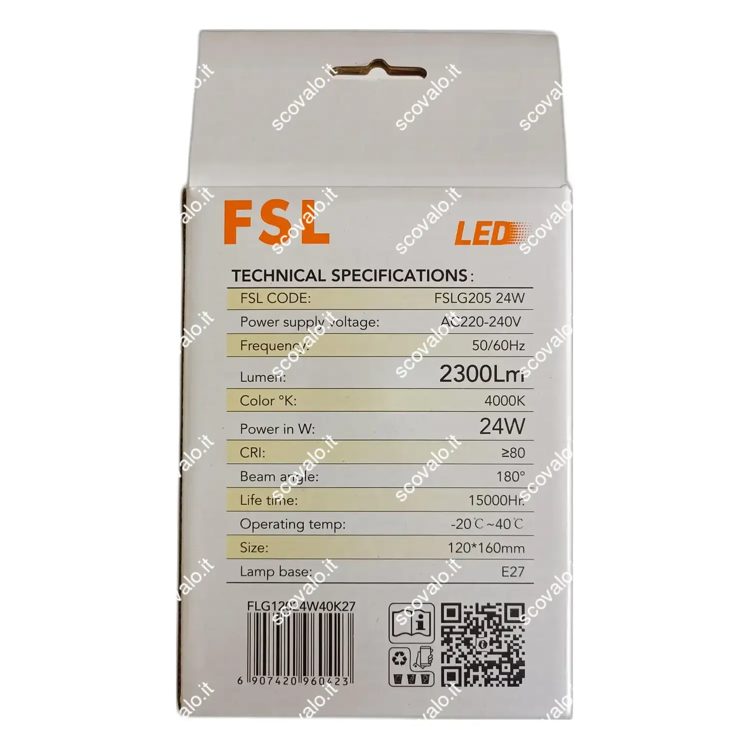 immagine lampadina globo lampada led a sfera 120 e27 24 watt bianco naturale