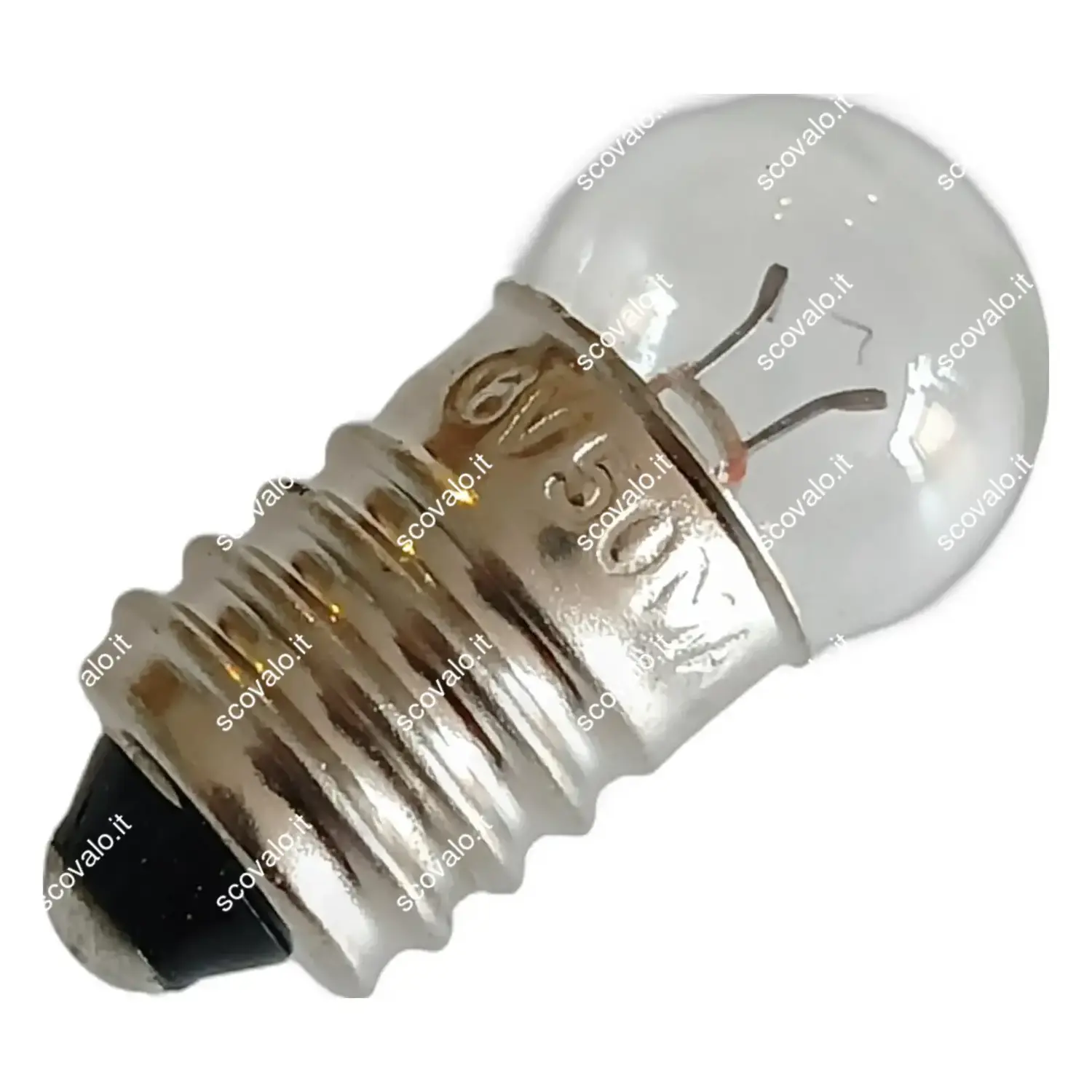 immagine lampadina globulare sferetta chiara modellismo presepe e10 0,30 watt 6 volt