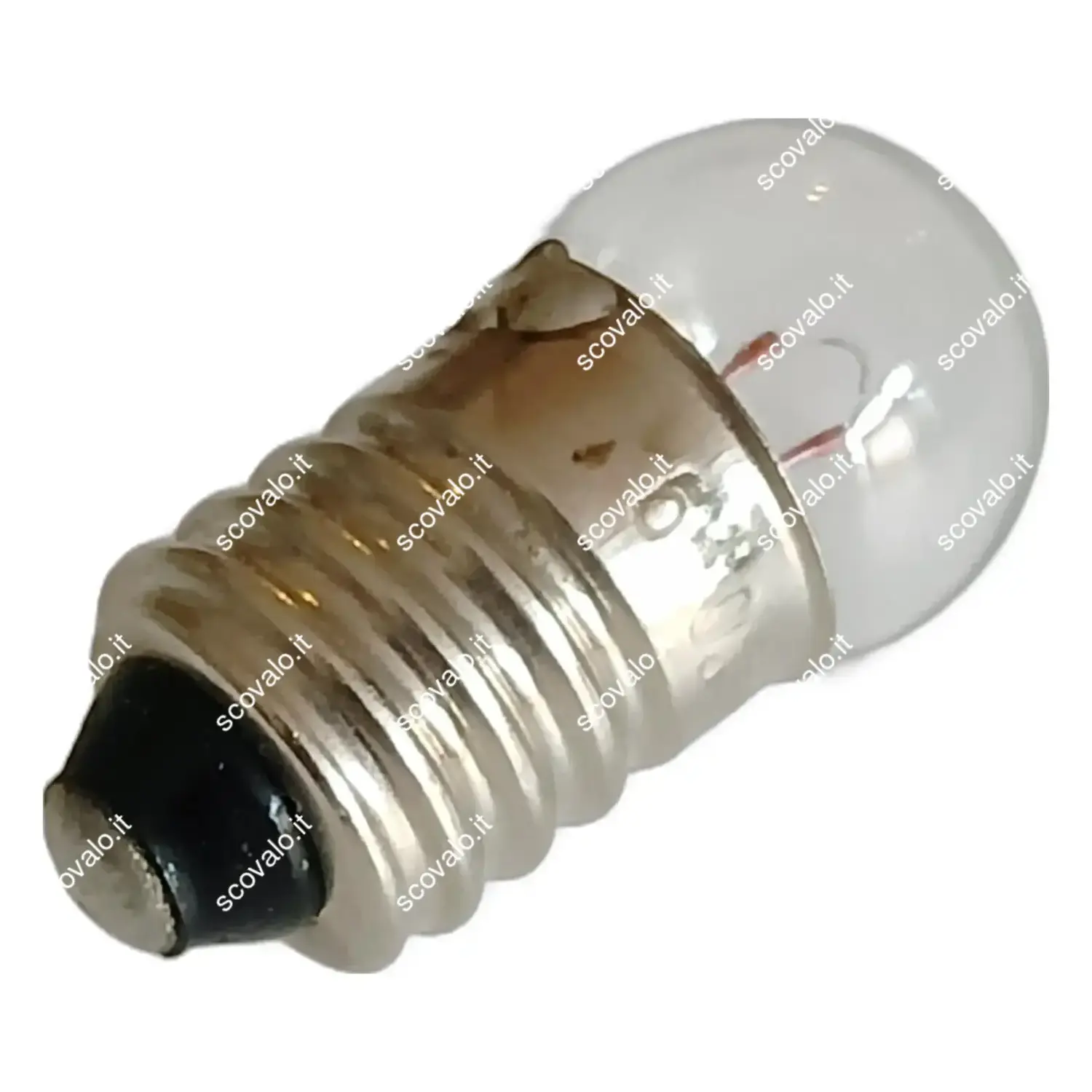 immagine lampadina globulare sferetta chiara modellismo presepe e10 0,60 watt 6 volt