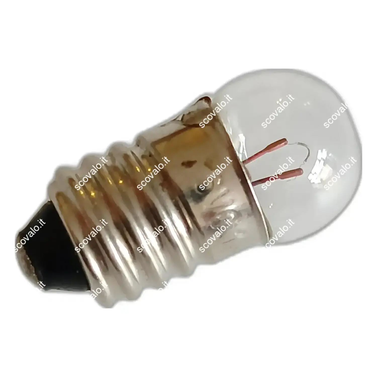 immagine lampadina globulare sferetta chiara modellismo presepe e10 0,60 watt 6 volt