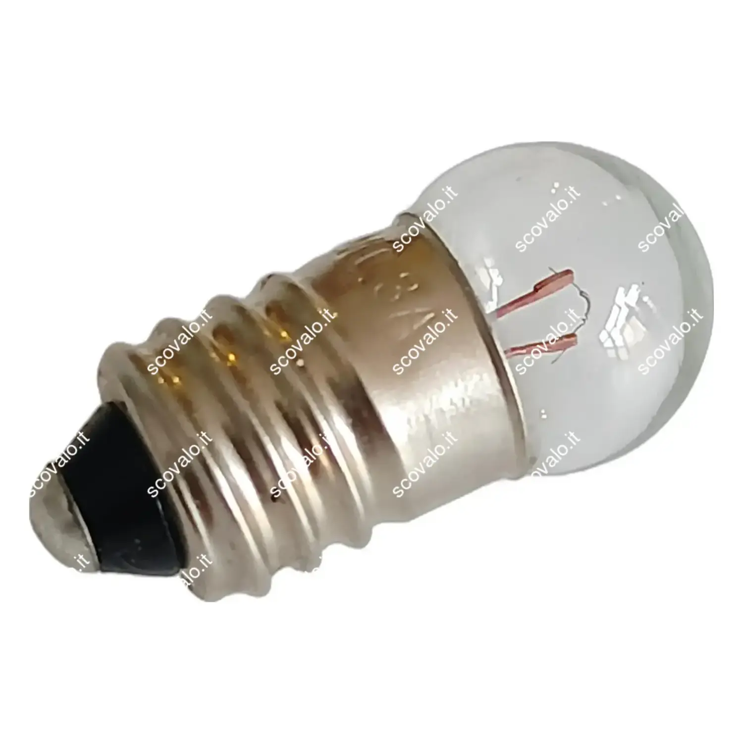 immagine lampadina globulare sferetta chiara modellismo presepe e10 0,70 watt 2,5 volt